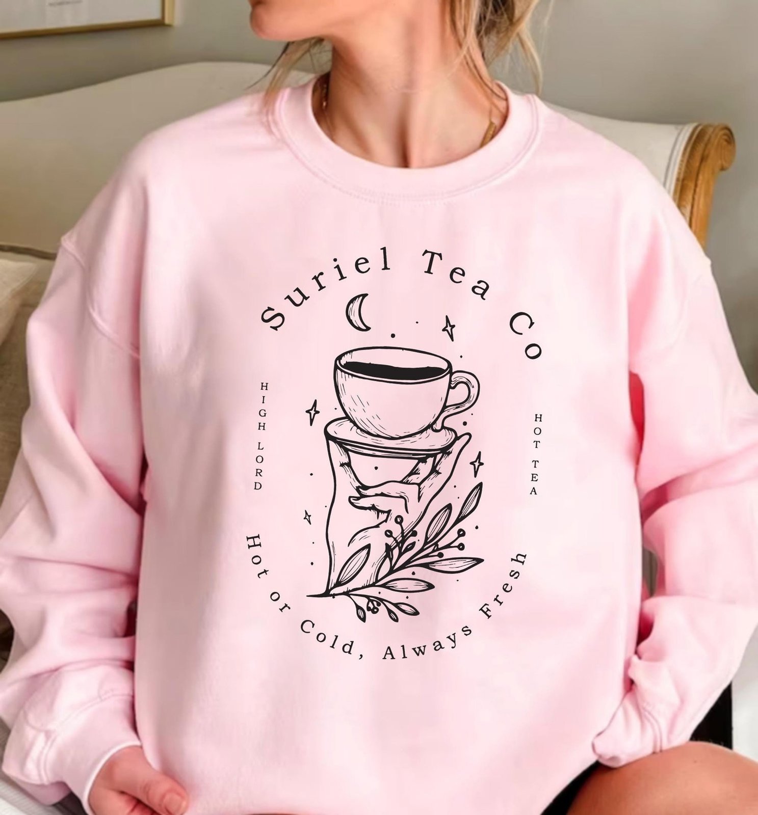 Suriel Tea Co Comfort Colors Shirt - A Court Of Thorns And Roses 1