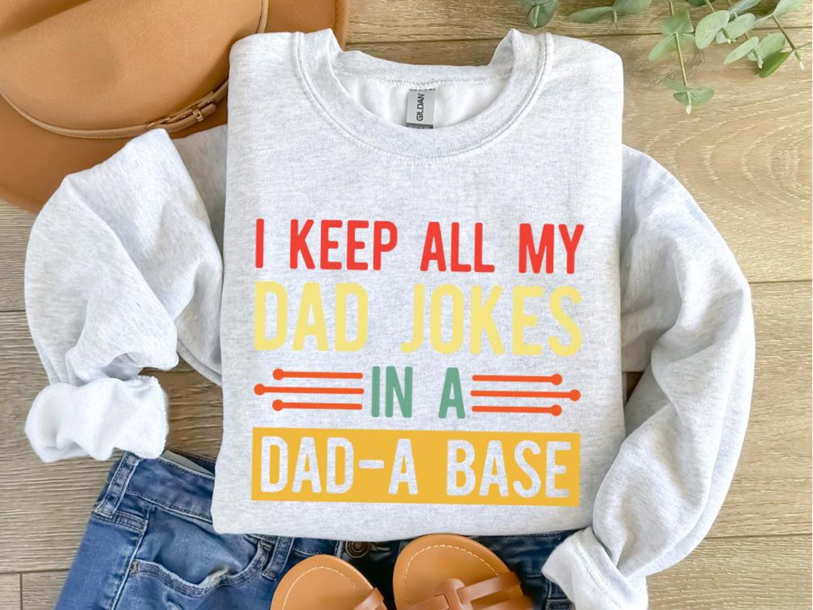 I Keep All My Dad Jokes In A Dad-a-base Shirt,Funny Dad Shirt,Father Humor Shirt,Daddy Shirt,Father's Day Shirt,Best Dad gift, Gift for Dad 2