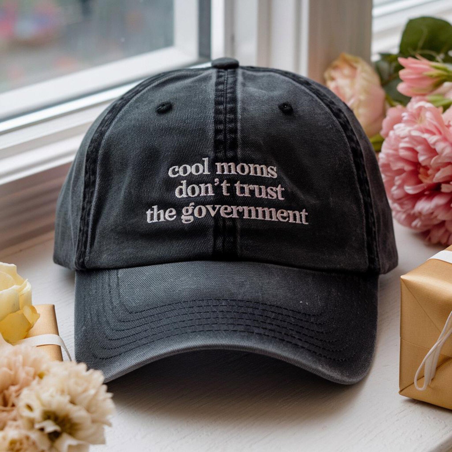 Personalized Text Embroidered Baseball Cap, Custom Logo Hat, Retro Baseball Hat, Vintage Couples Cap, Birthday Gift Hat, Mother's Day Gift 5