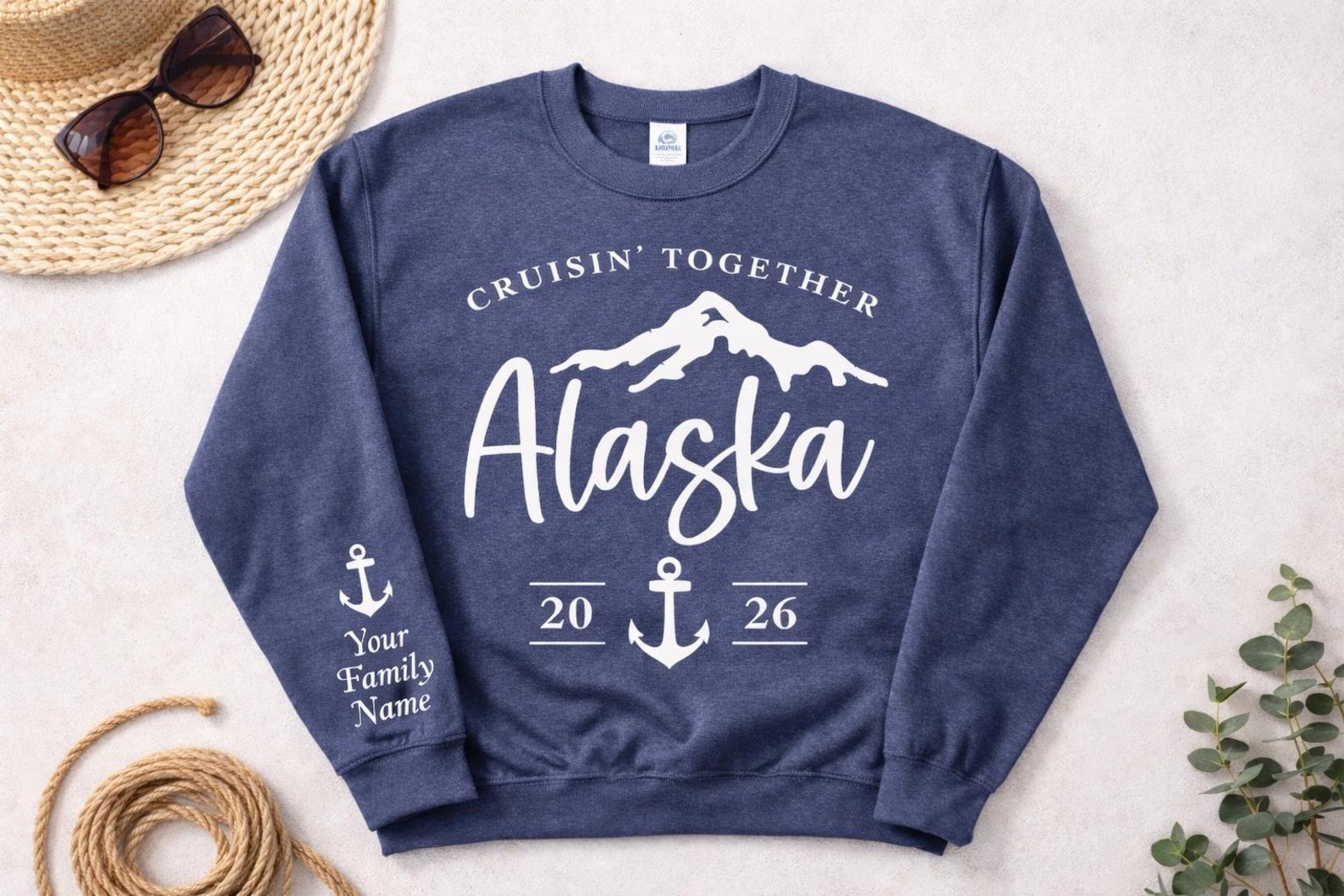 Alaska Cruise Squad Sweatshirt 2026, Matching Cruise Shirts for Friends, Cruise Besties Crewneck, Group Trip Outfit, Alaska Trip Shirt 8