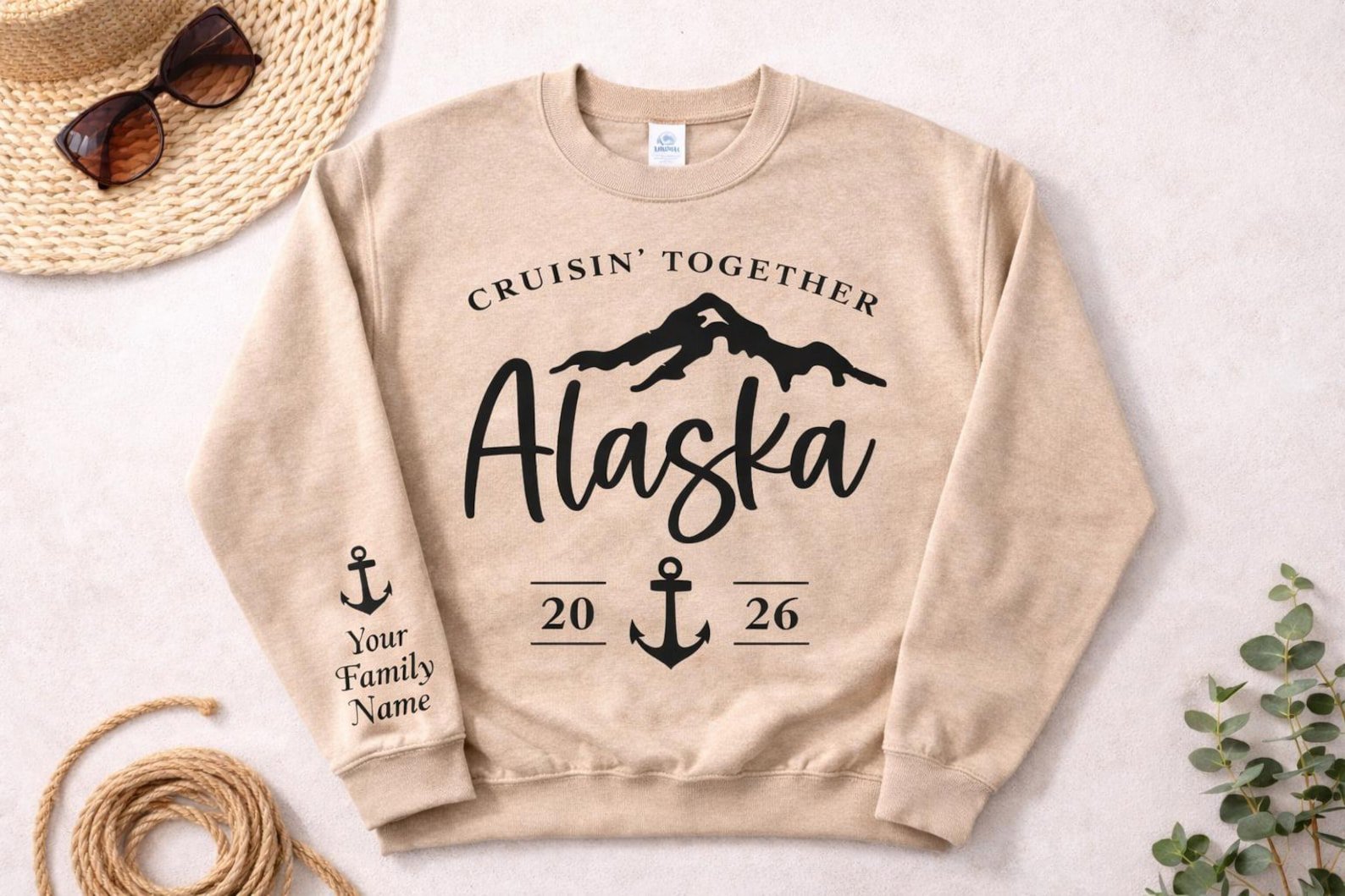 Alaska Cruise Squad Sweatshirt 2026, Matching Cruise Shirts for Friends, Cruise Besties Crewneck, Group Trip Outfit, Alaska Trip Shirt 9