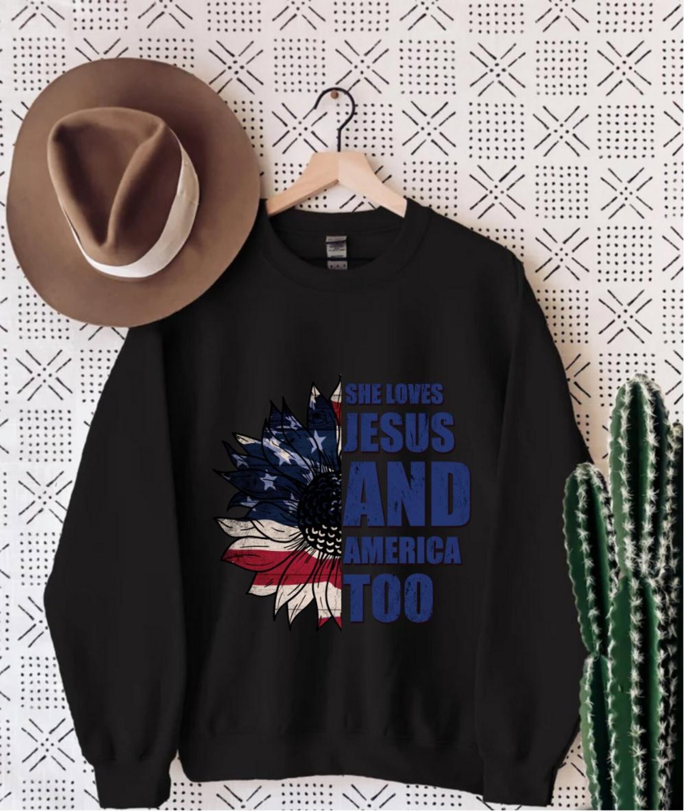 Christian 4th Of July Shirt: Patriotic Sunflower Tee 5