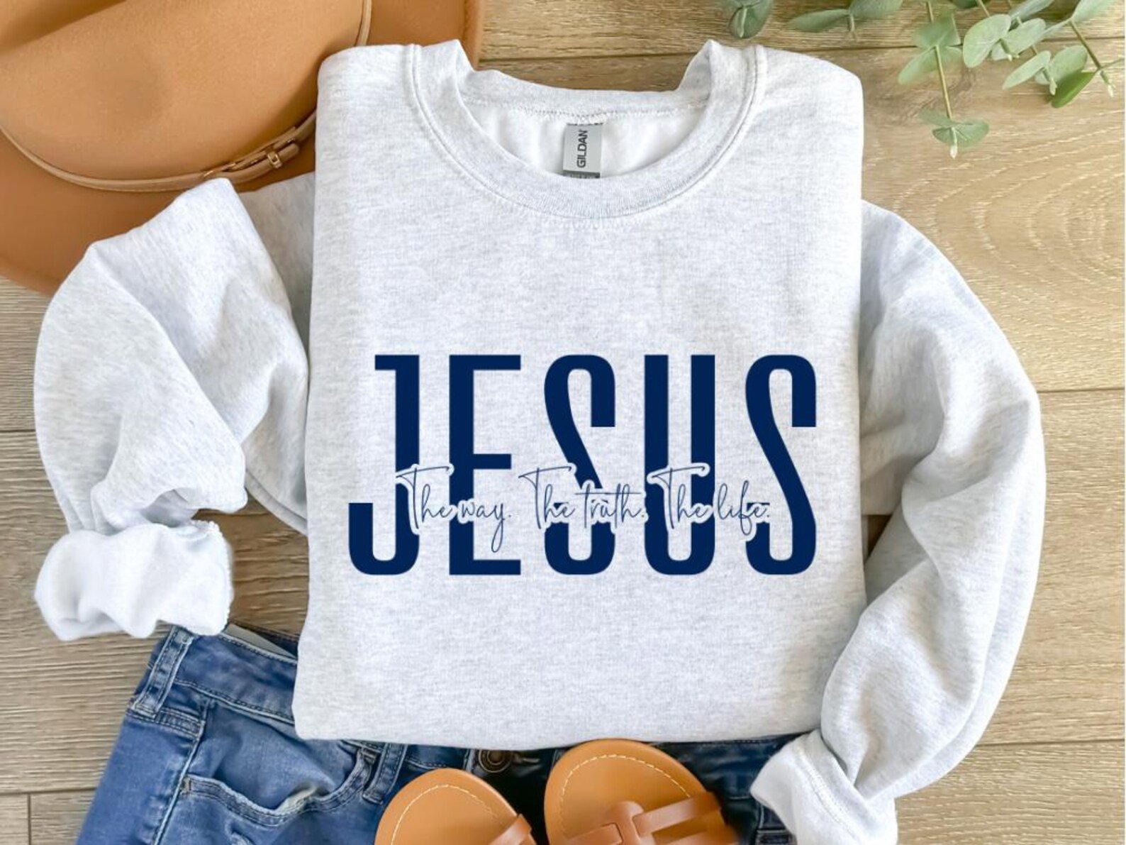 Jesus The Way Truth Life Shirt: Christian Gift 5