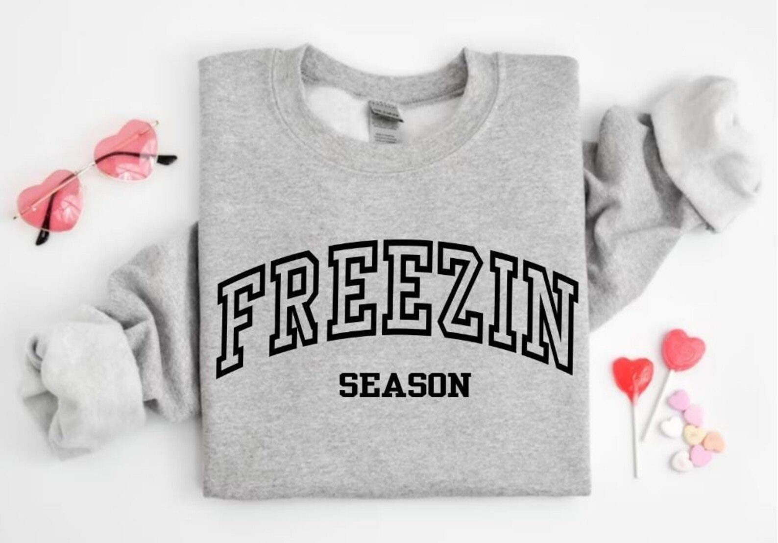 Freezin Season Sweatshirt: Cozy Winter Sweater 1