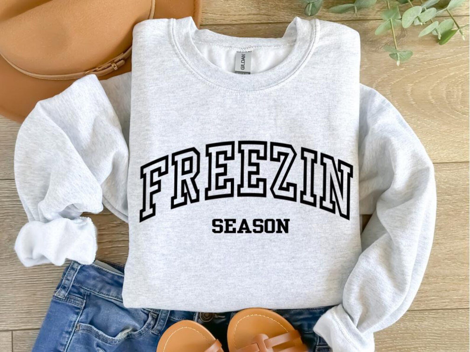 Freezin Season Sweatshirt: Cozy Winter Sweater 2