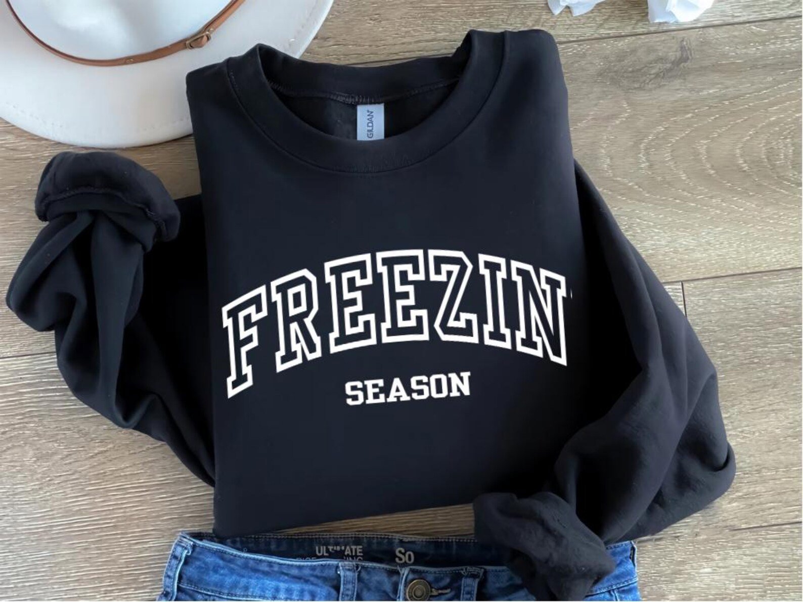 Freezin Season Sweatshirt: Cozy Winter Sweater 6