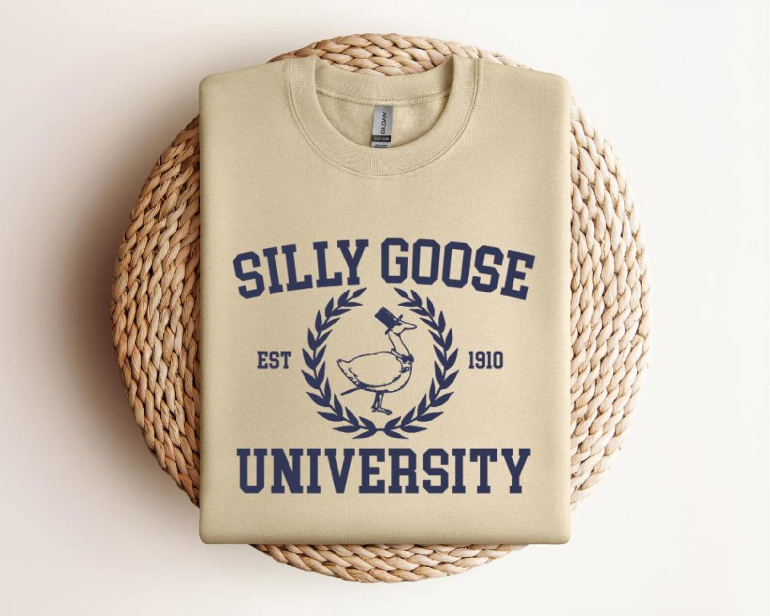 Silly Goose University Crewneck Sweatshirt: Funny Unisex Shirt 2
