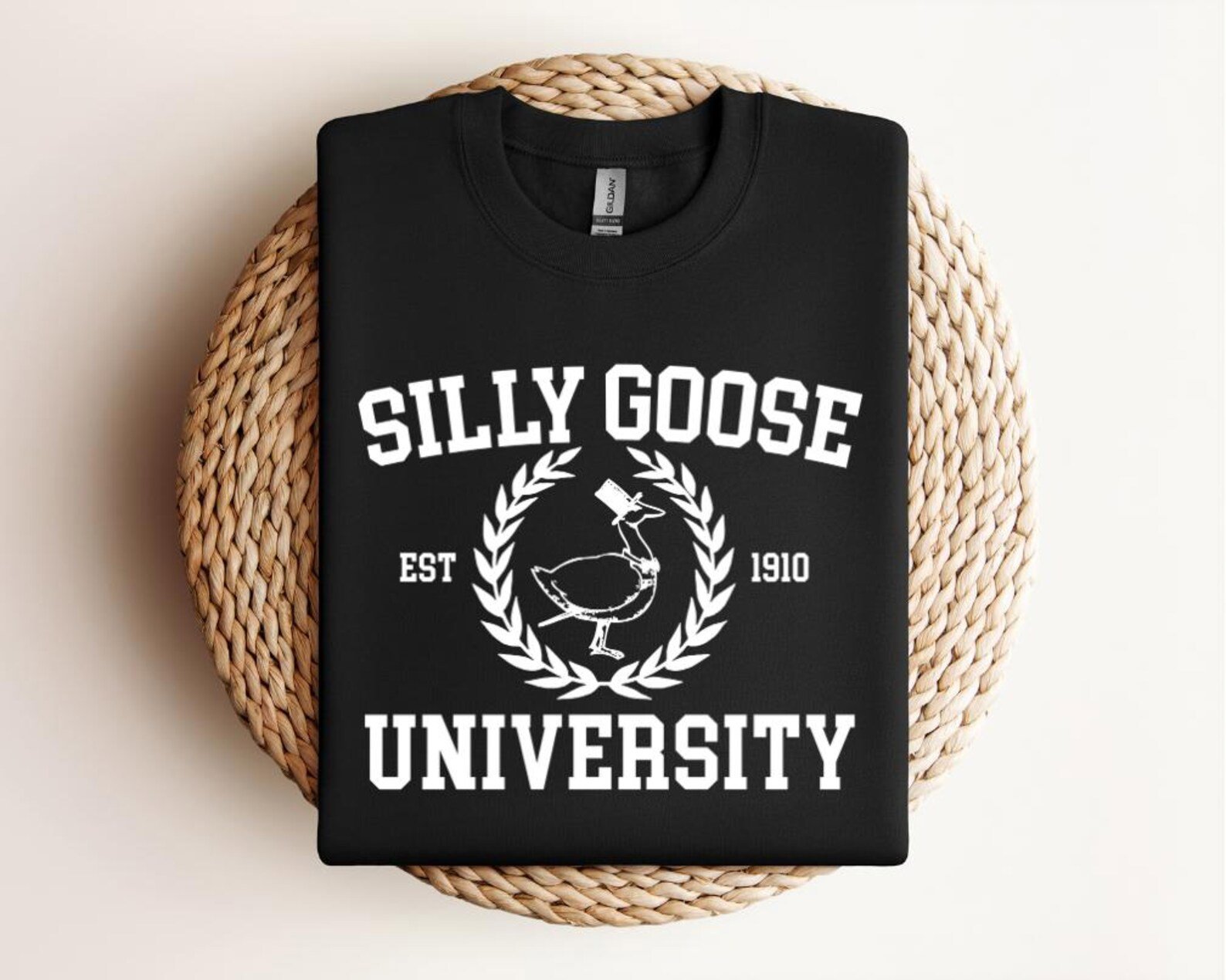 Silly Goose University Crewneck Sweatshirt: Funny Unisex Shirt 3