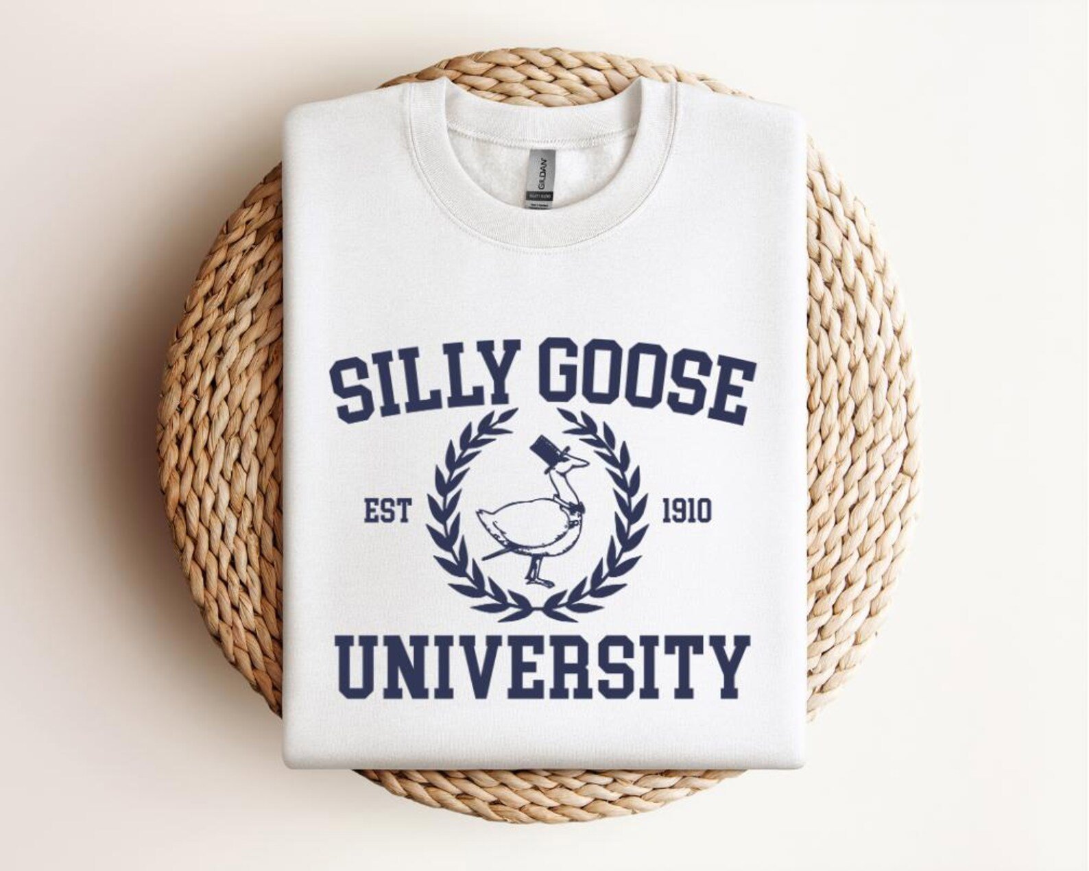 Silly Goose University Crewneck Sweatshirt: Funny Unisex Shirt 5