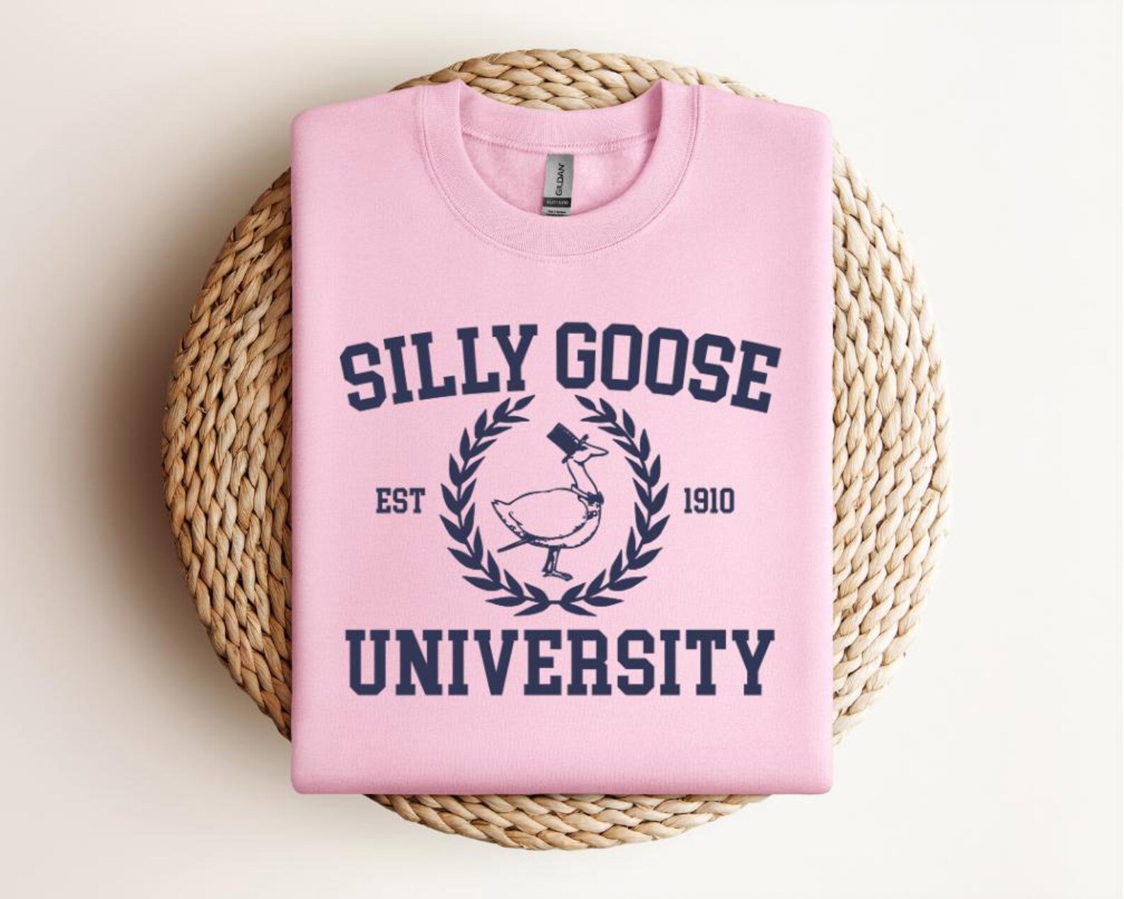 Silly Goose University Crewneck Sweatshirt: Funny Unisex Shirt 4