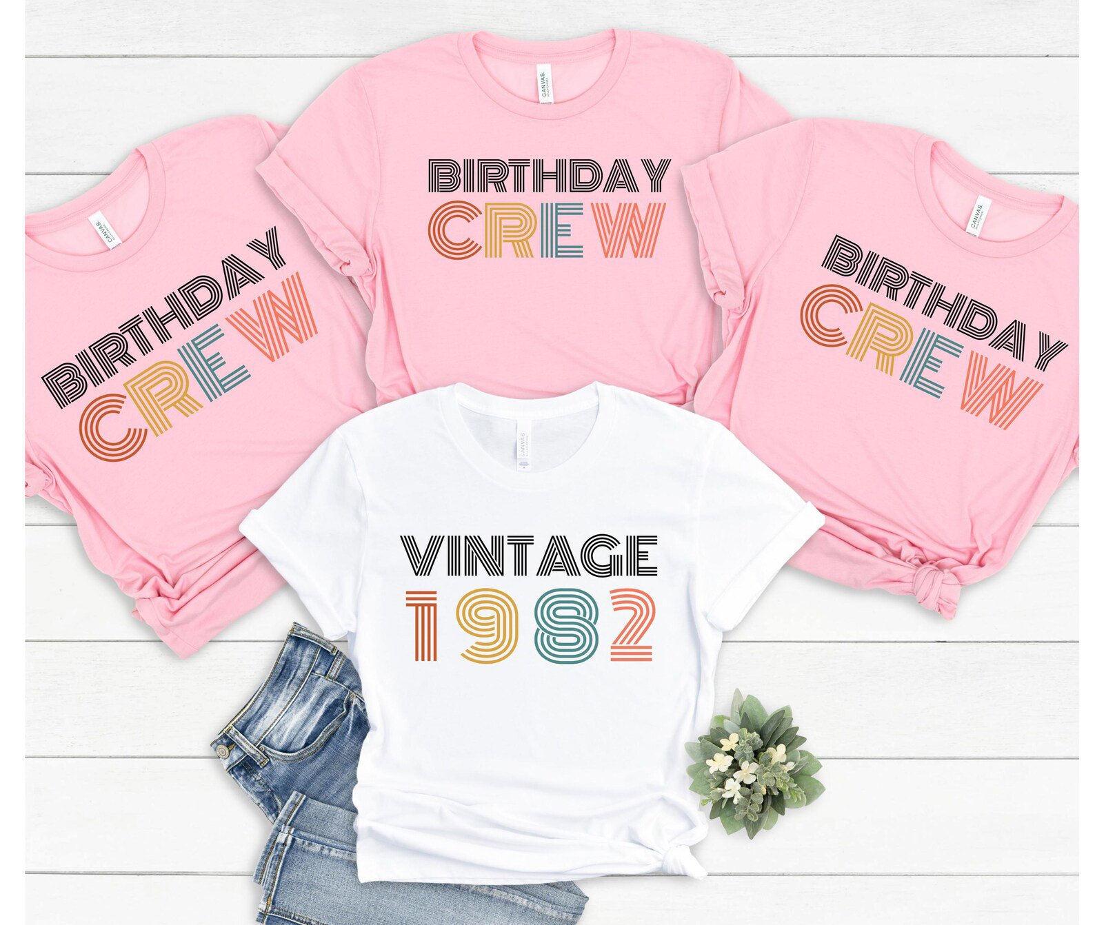 Custom Matching Birthday Shirt, Vintage Birthday Party Tee, Personalized Birthday Trip Tee, Retro Birthday Family Shirts, Custom Year 6