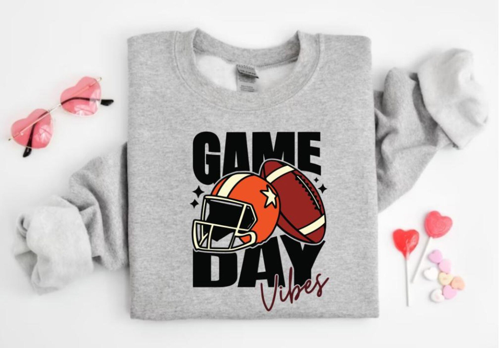 Game Day Vibes Shirt: Football Season Graphic Tee, Sports Mom Tee, Game Day bar hopping Shirts 2