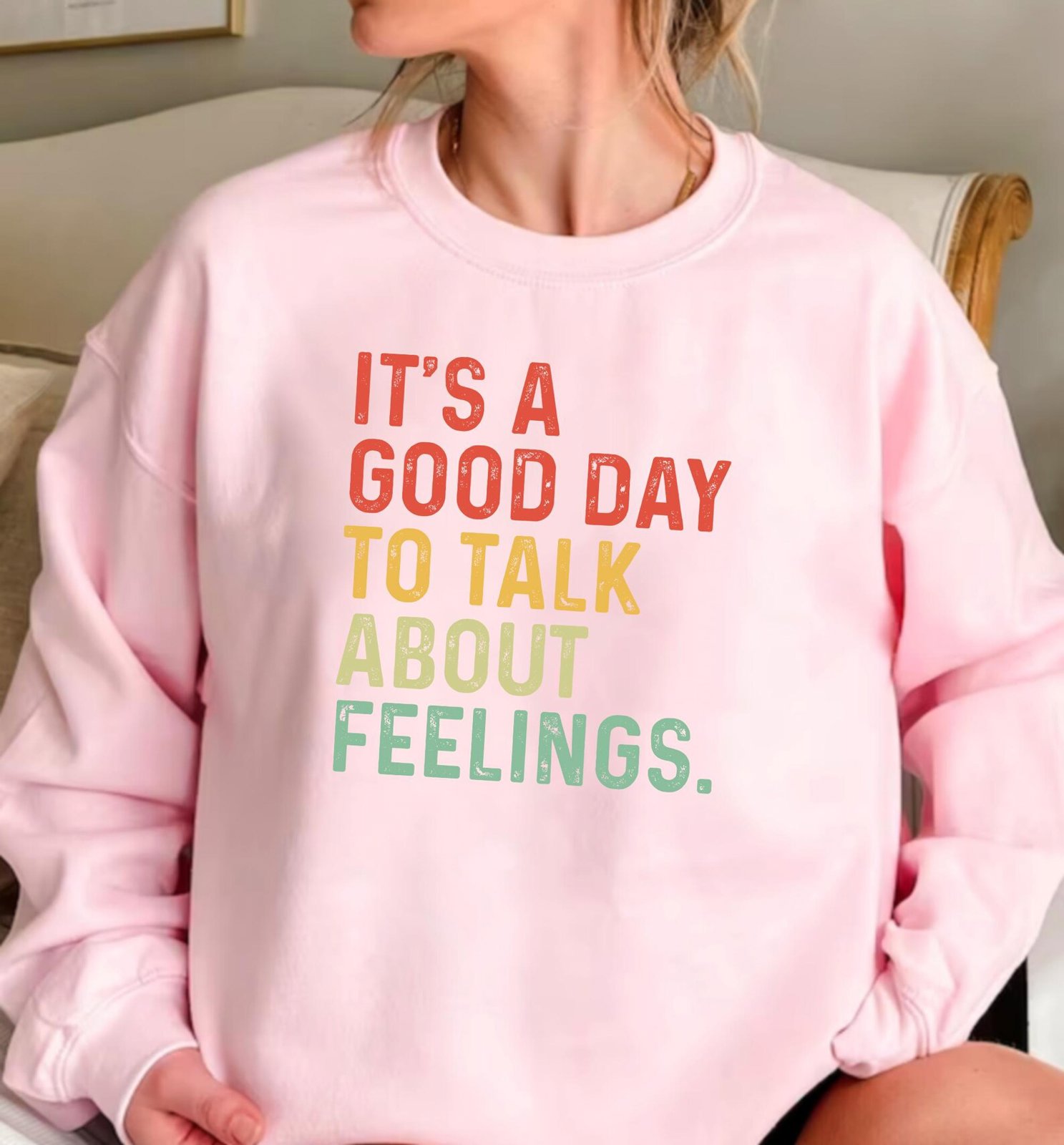 Talk About Feelings Shirt: School Counselor Mental Health Tee 2