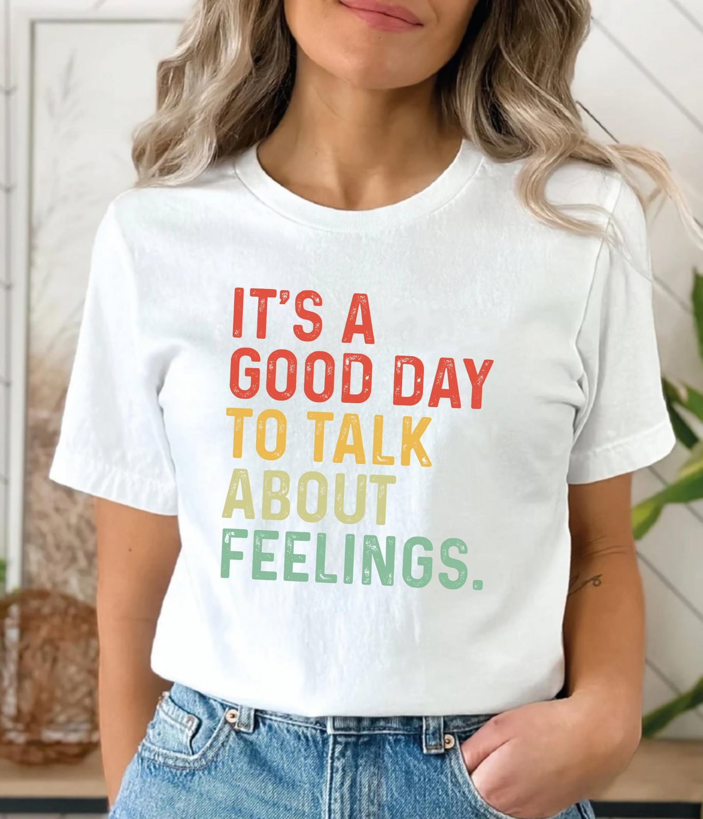 Talk About Feelings Shirt: School Counselor Mental Health Tee 3