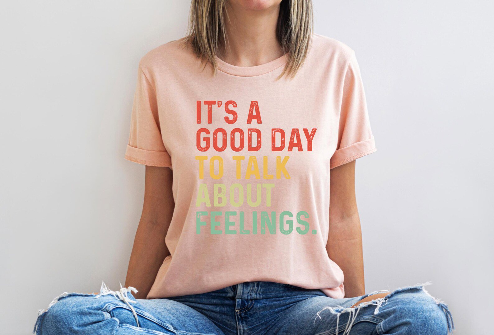 Talk About Feelings Shirt: School Counselor Mental Health Tee 6