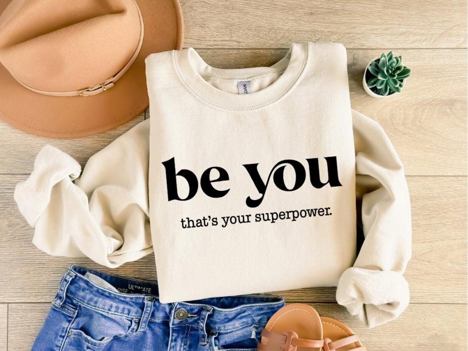 Be You Sweatshirt: Self Love Mental Health Inspirational Tee 1