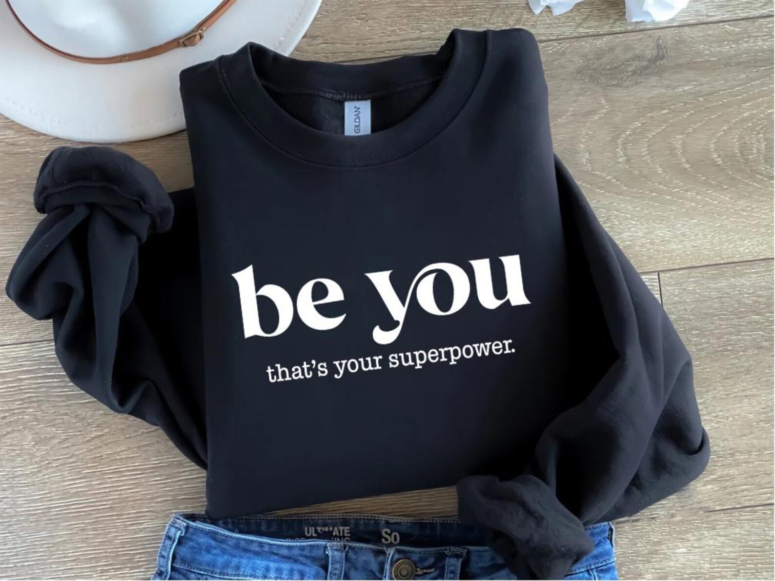 Be You Sweatshirt: Self Love Mental Health Inspirational Tee 3
