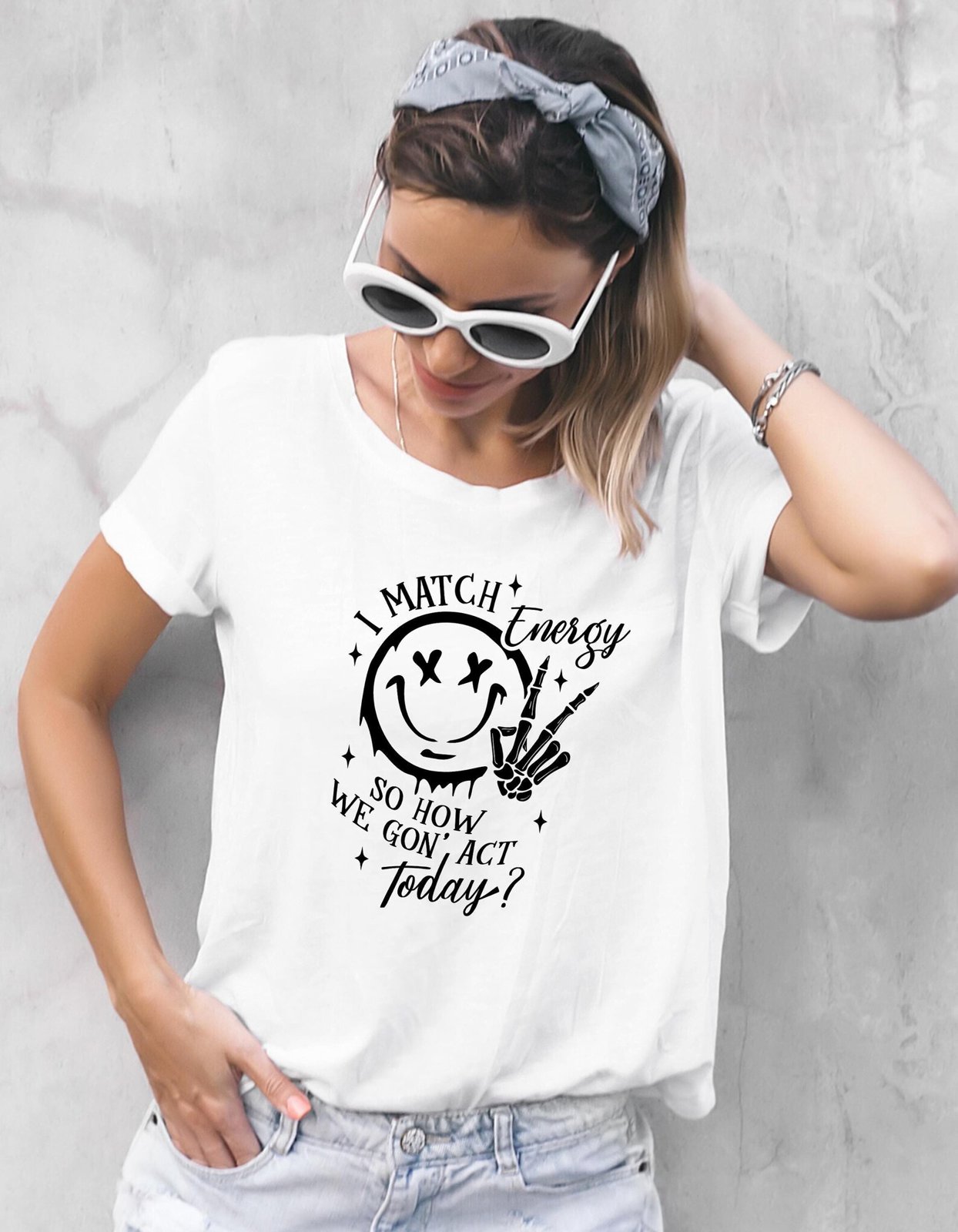 I Match Energy Shirt: Sarcastic Quote Graphic Tee 2