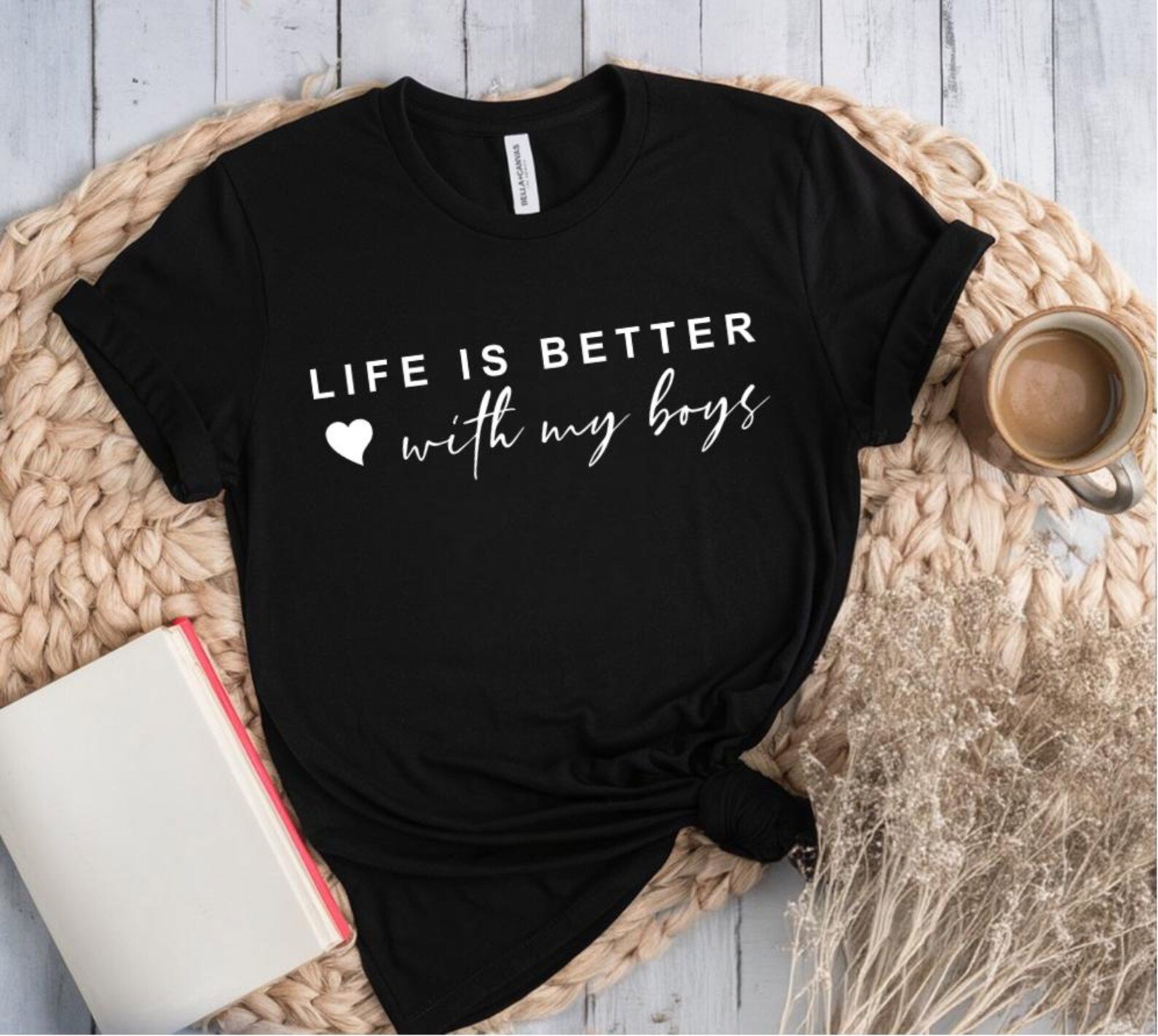 Mom Life Sweatshirt: 'Life is Better With My Boys' Crewneck 3