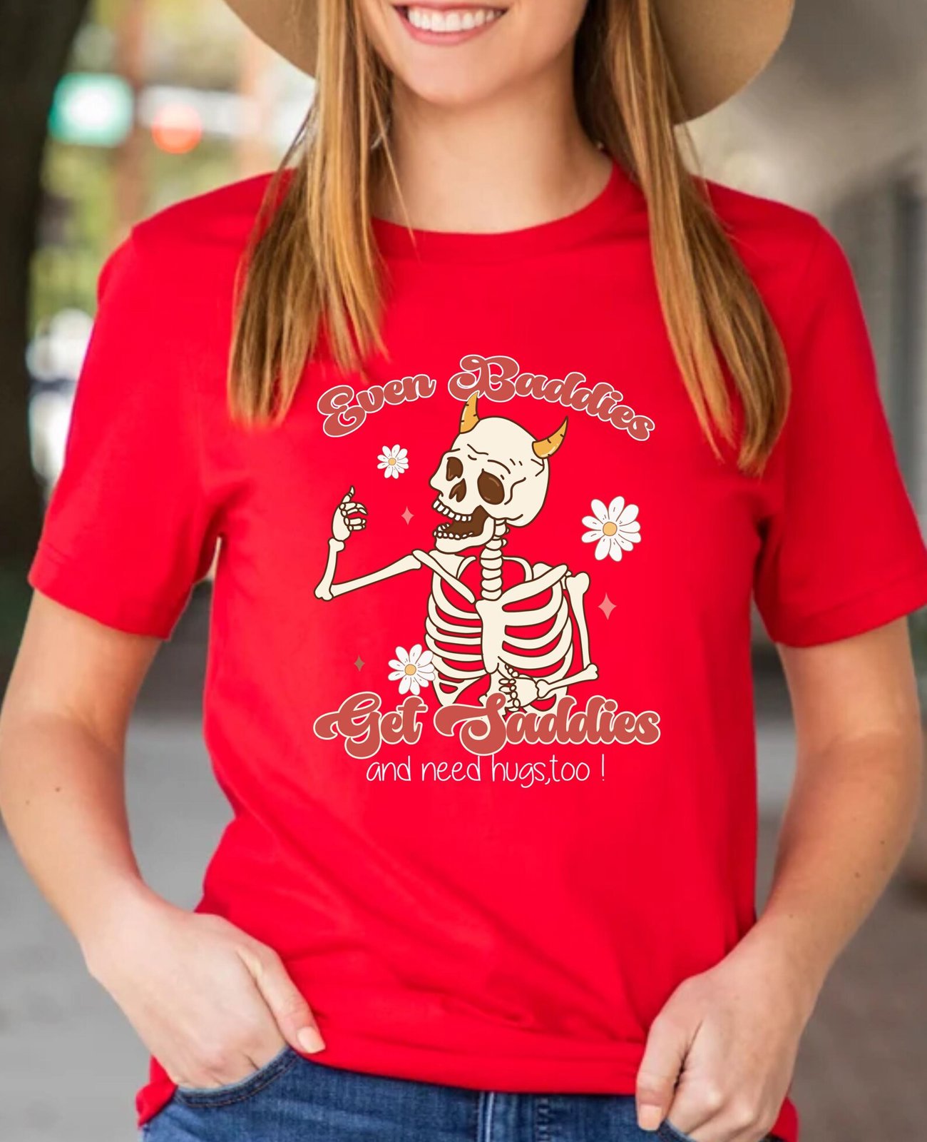 Funny Mental Health Sweatshirt: Even Baddies Get Sadies 5