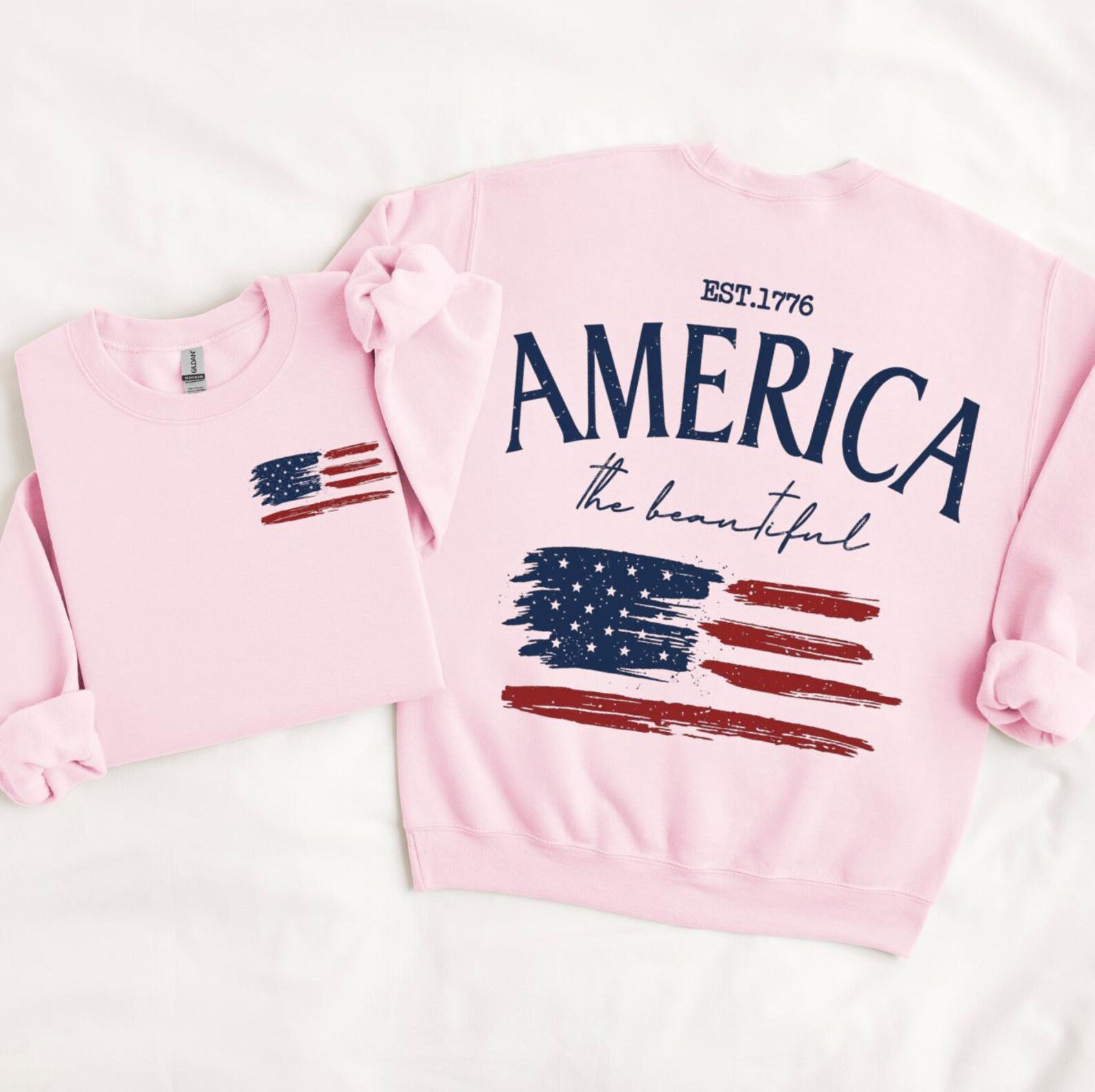 America The Beautiful Shirt, 4th of July Shirt, Patriotic USA Shirt, Independence Day Tee, Red White Blue Summer Shirt 5