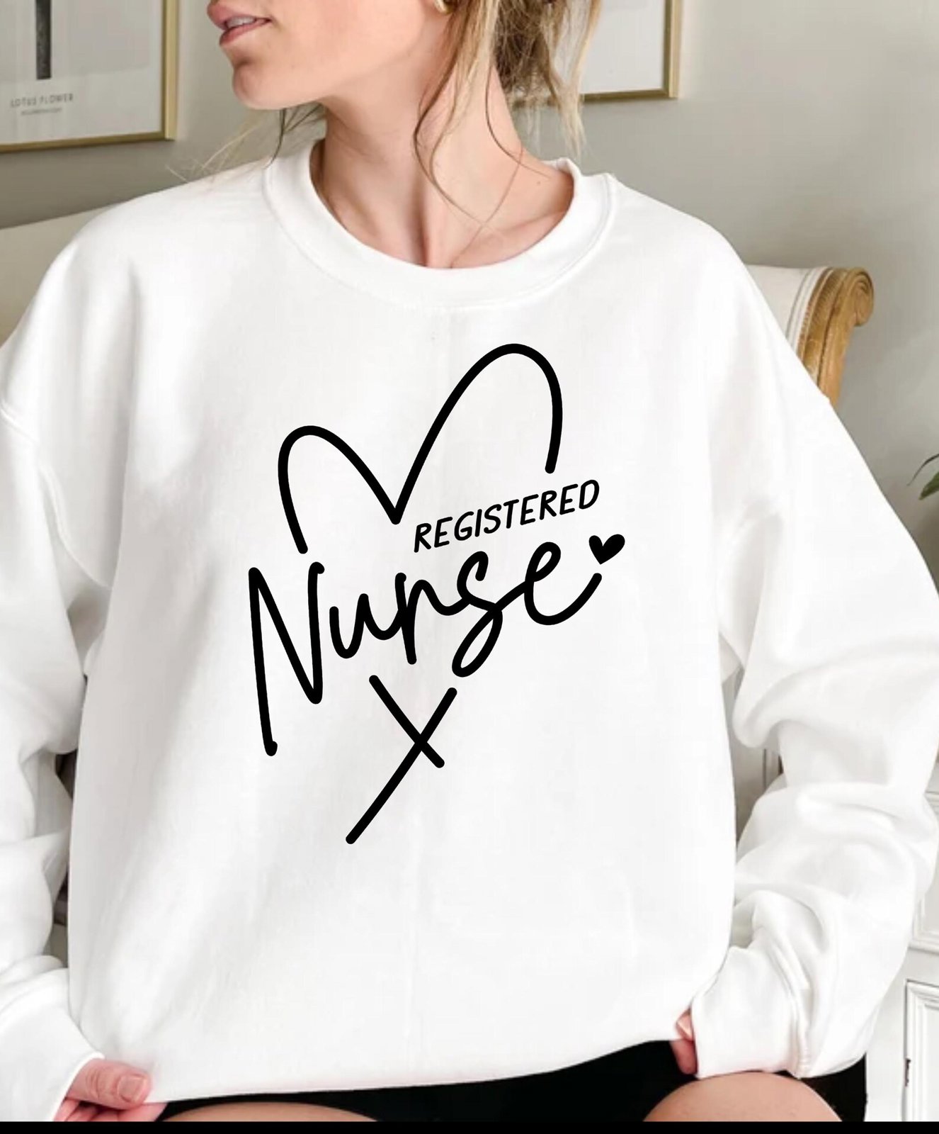 Registered Nurse Long Sleeve Shirt: RN Gift, Soft Cotton Blend 2