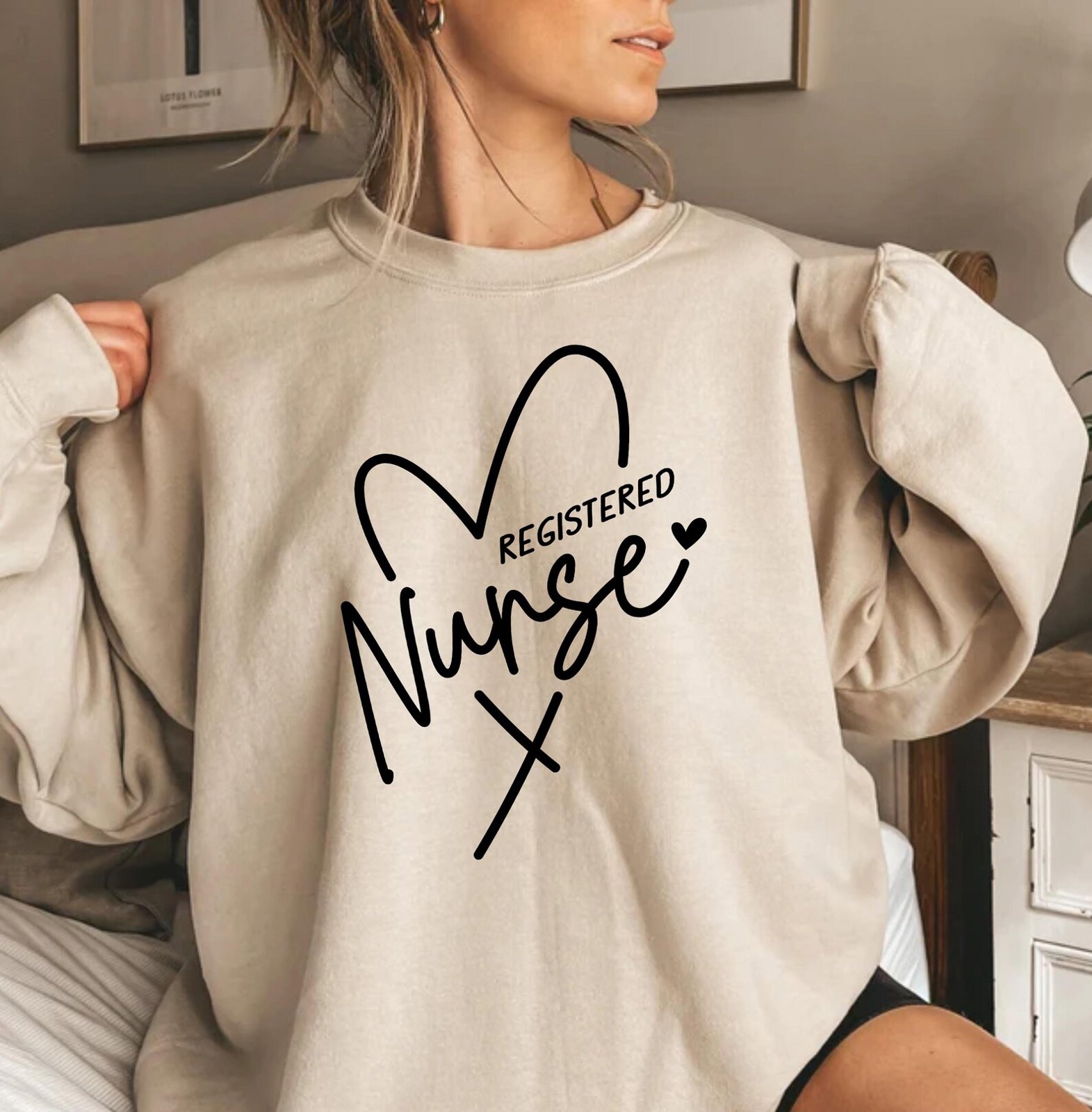 Registered Nurse Long Sleeve Shirt: RN Gift, Soft Cotton Blend 3
