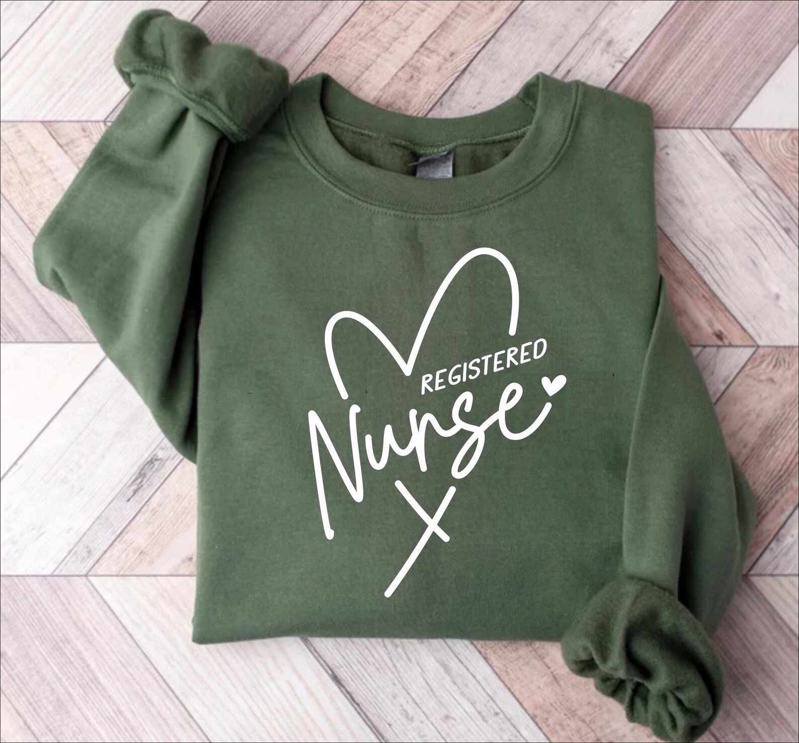 Registered Nurse Long Sleeve Shirt: RN Gift, Soft Cotton Blend 4
