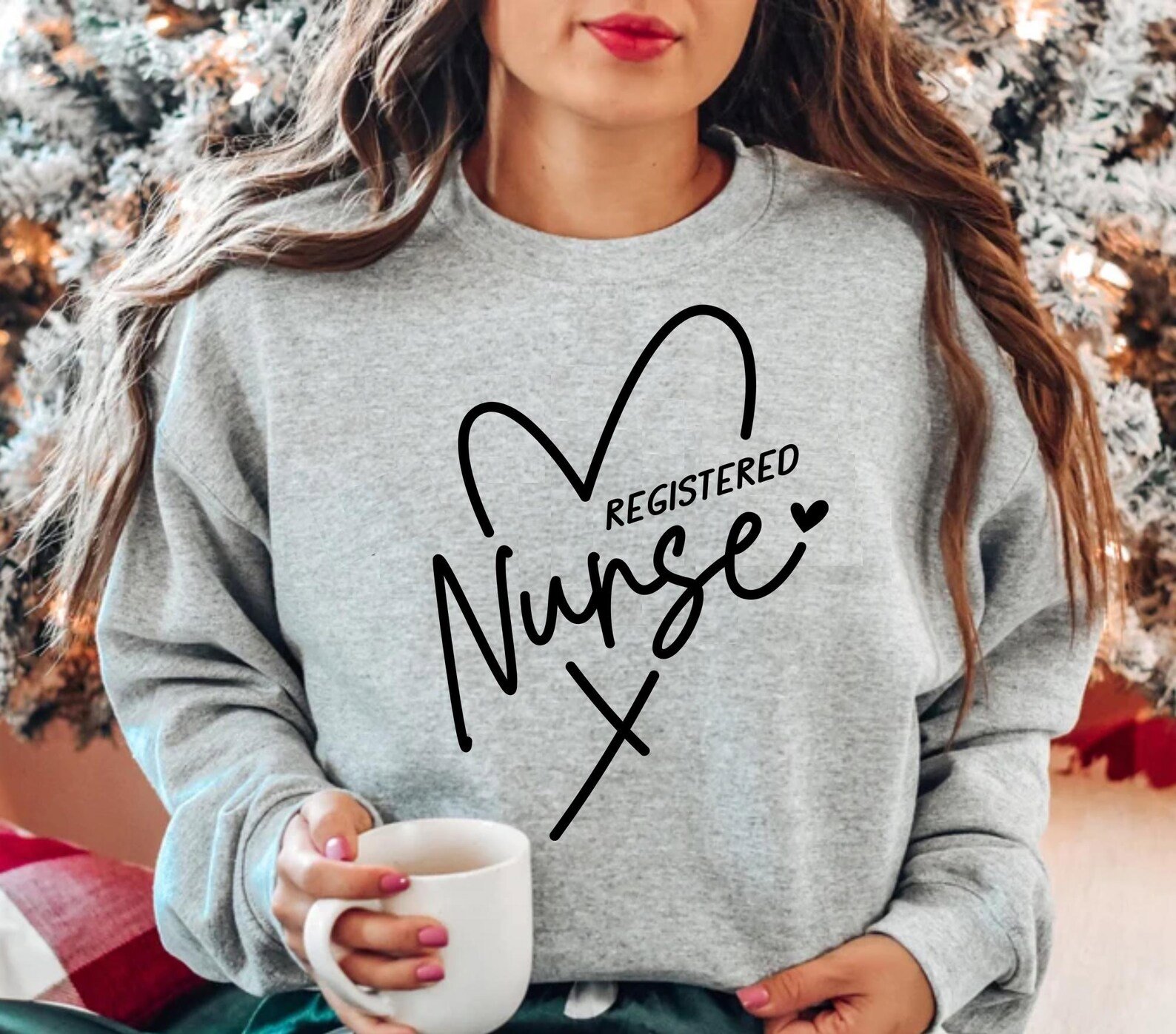 Registered Nurse Long Sleeve Shirt: RN Gift, Soft Cotton Blend 5