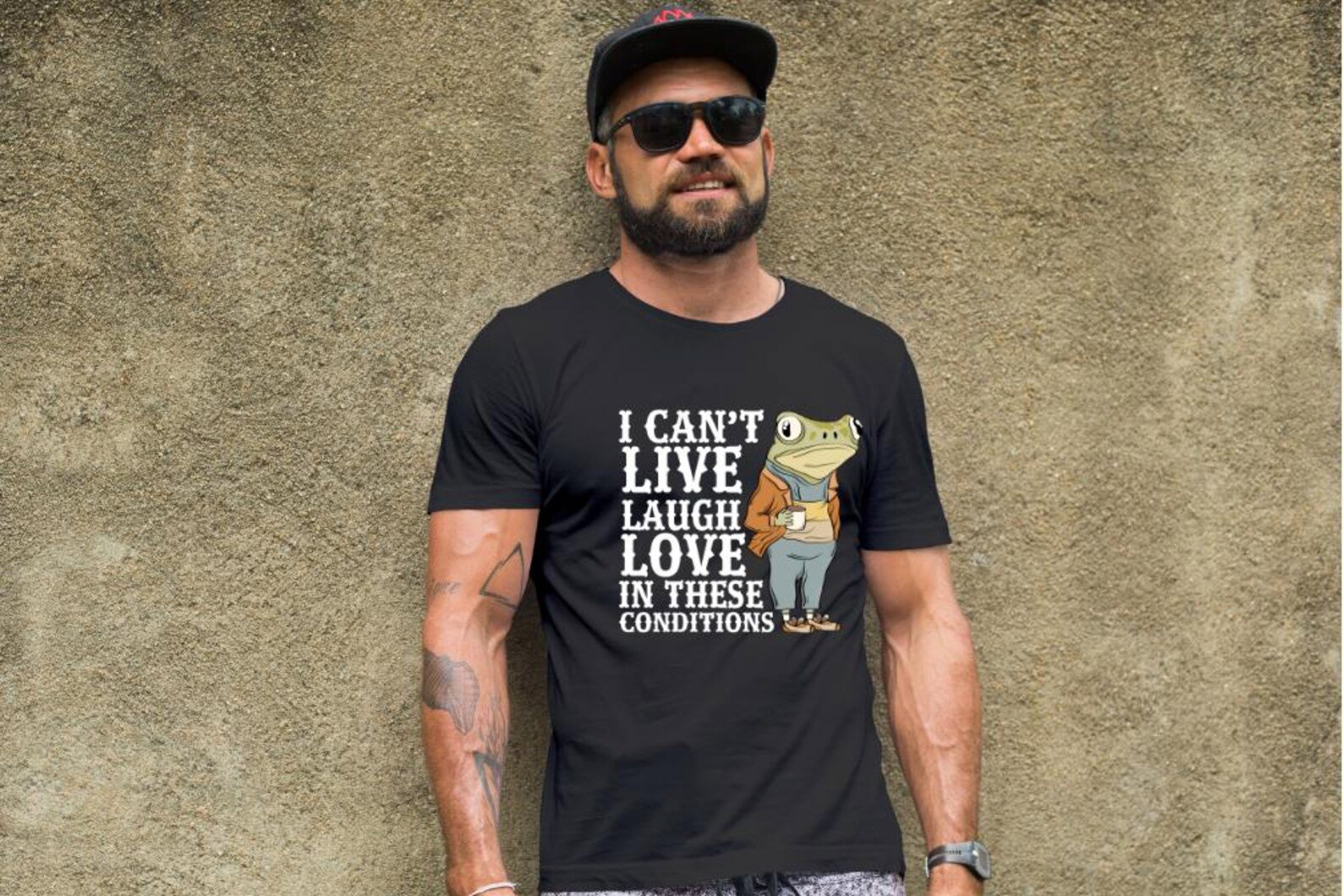 Funny Frog Sweatshirt: I Can’t Live Laugh Love Crewneck 6