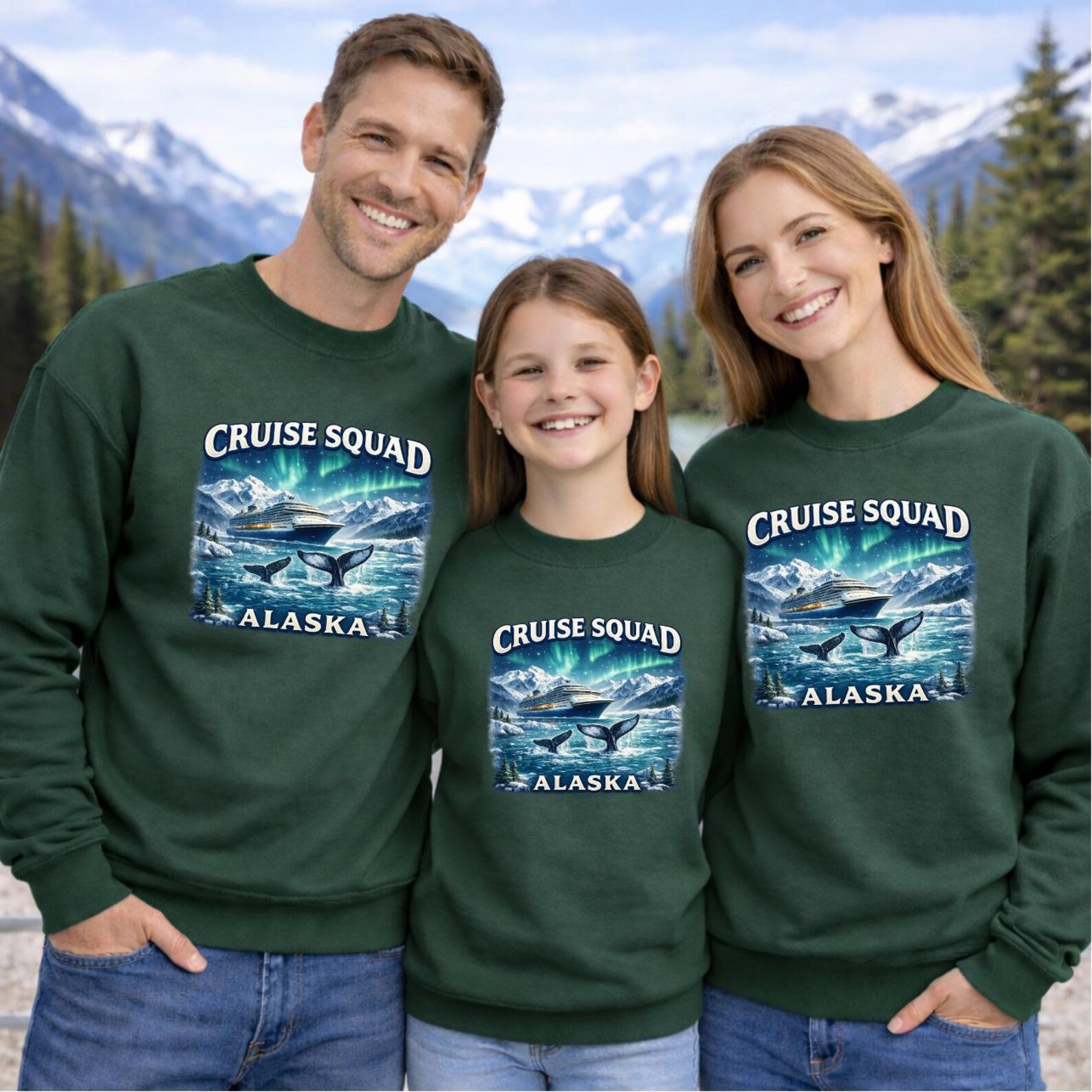 Alaska Cruise Squad Sweatshirt, Cruise Squad Alaska Shirt, Alaska Cruise Outfit, Family Cruise Sweatshirt, Alaska Trip Crewneck 6
