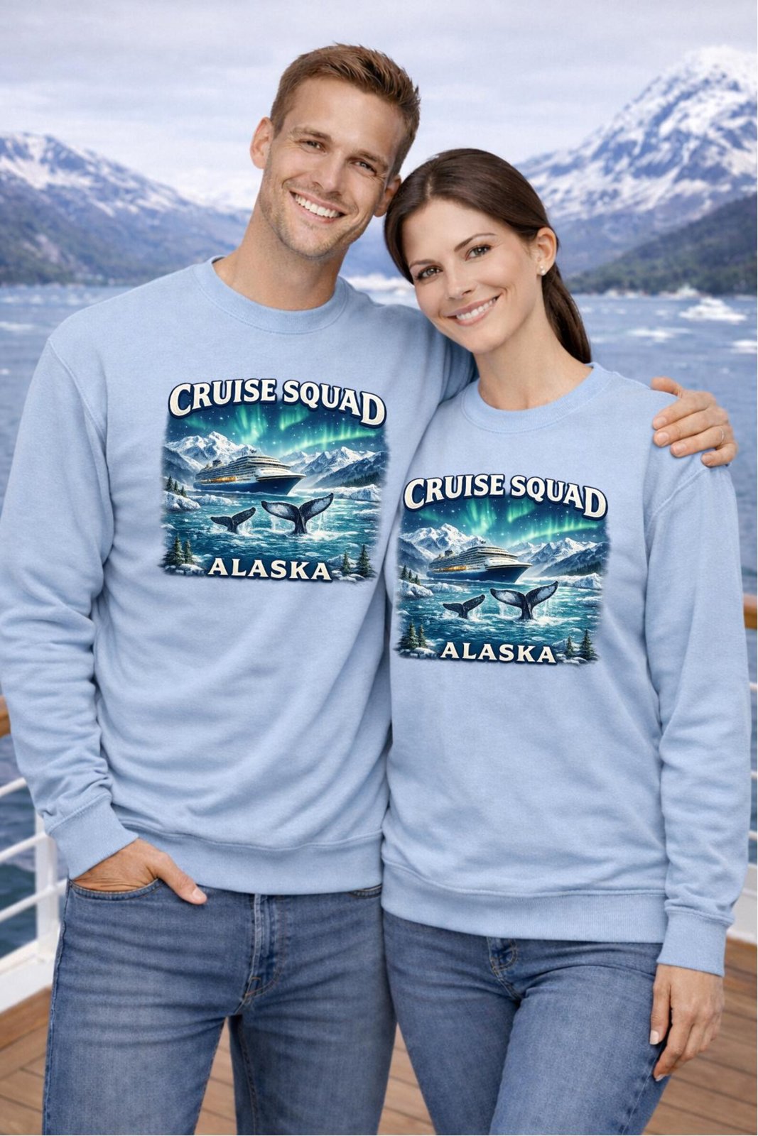 Alaska Cruise Squad Sweatshirt, Cruise Squad Alaska Shirt, Alaska Cruise Outfit, Family Cruise Sweatshirt, Alaska Trip Crewneck 4