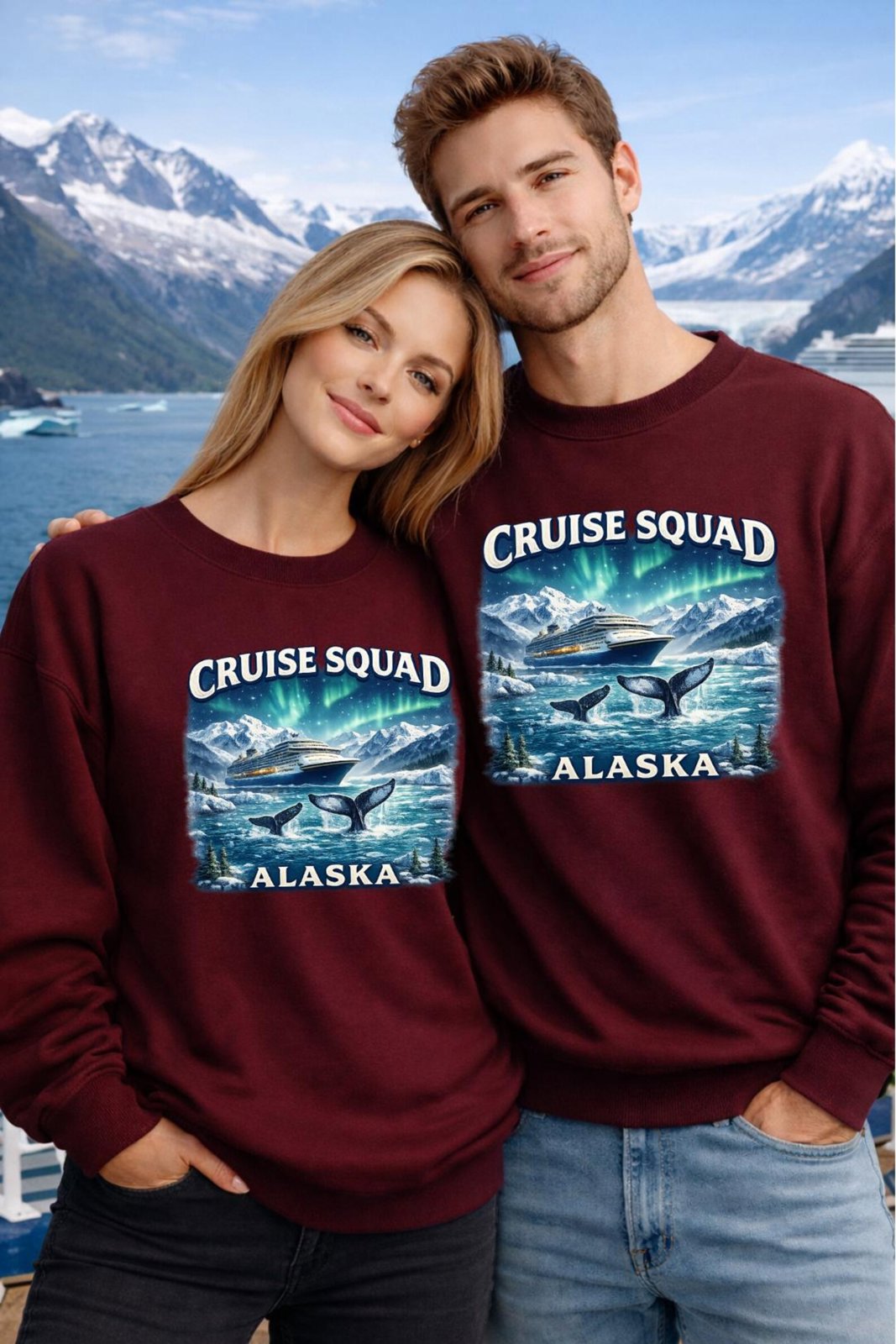 Alaska Cruise Squad Sweatshirt, Cruise Squad Alaska Shirt, Alaska Cruise Outfit, Family Cruise Sweatshirt, Alaska Trip Crewneck 7