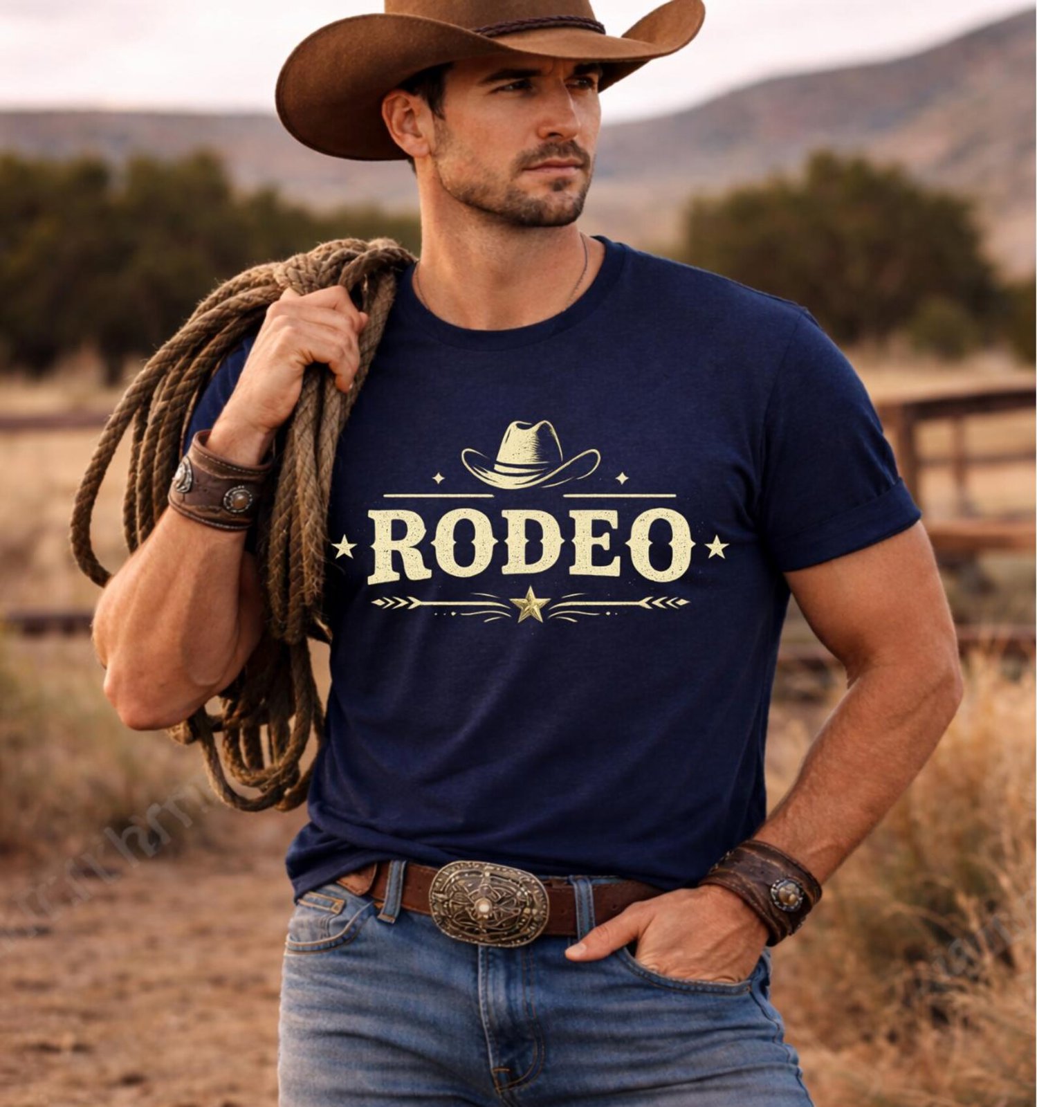 Rodeo Shirt, Western Rodeo Tee, Cowboy Rodeo Outfit, Unisex Western T Shirt, Country Concert Shirt, Texas Rodeo Top, Matching Rodeo Outfit 1