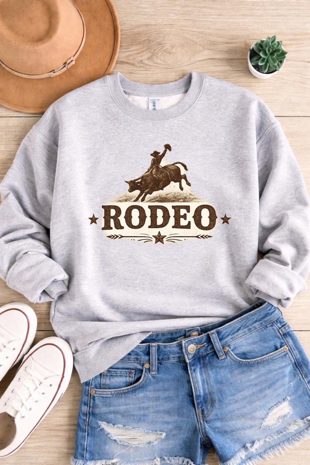 Rodeo Sweatshirt, Western Rodeo Shirt, Cowboy Rodeo Outfit, Houston Rodeo Sweatshirt, Country Concert Crewneck, Western Graphic 4