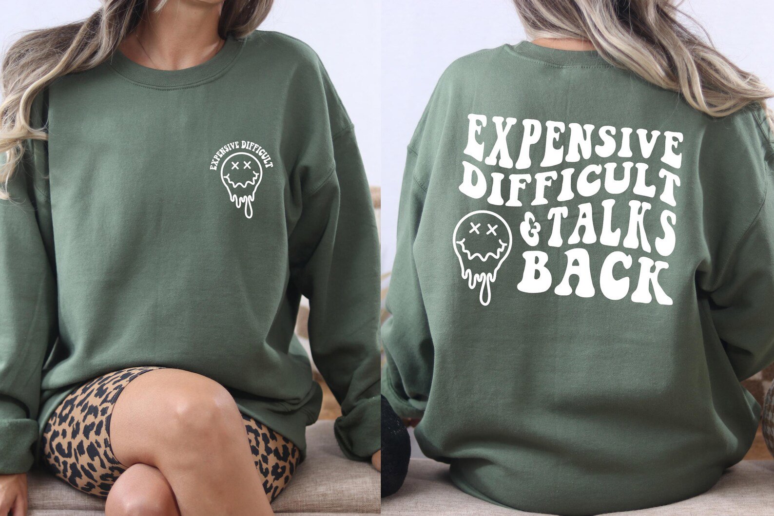 Expensive Difficult Talks Back Shirt: Funny Retro Quote 1