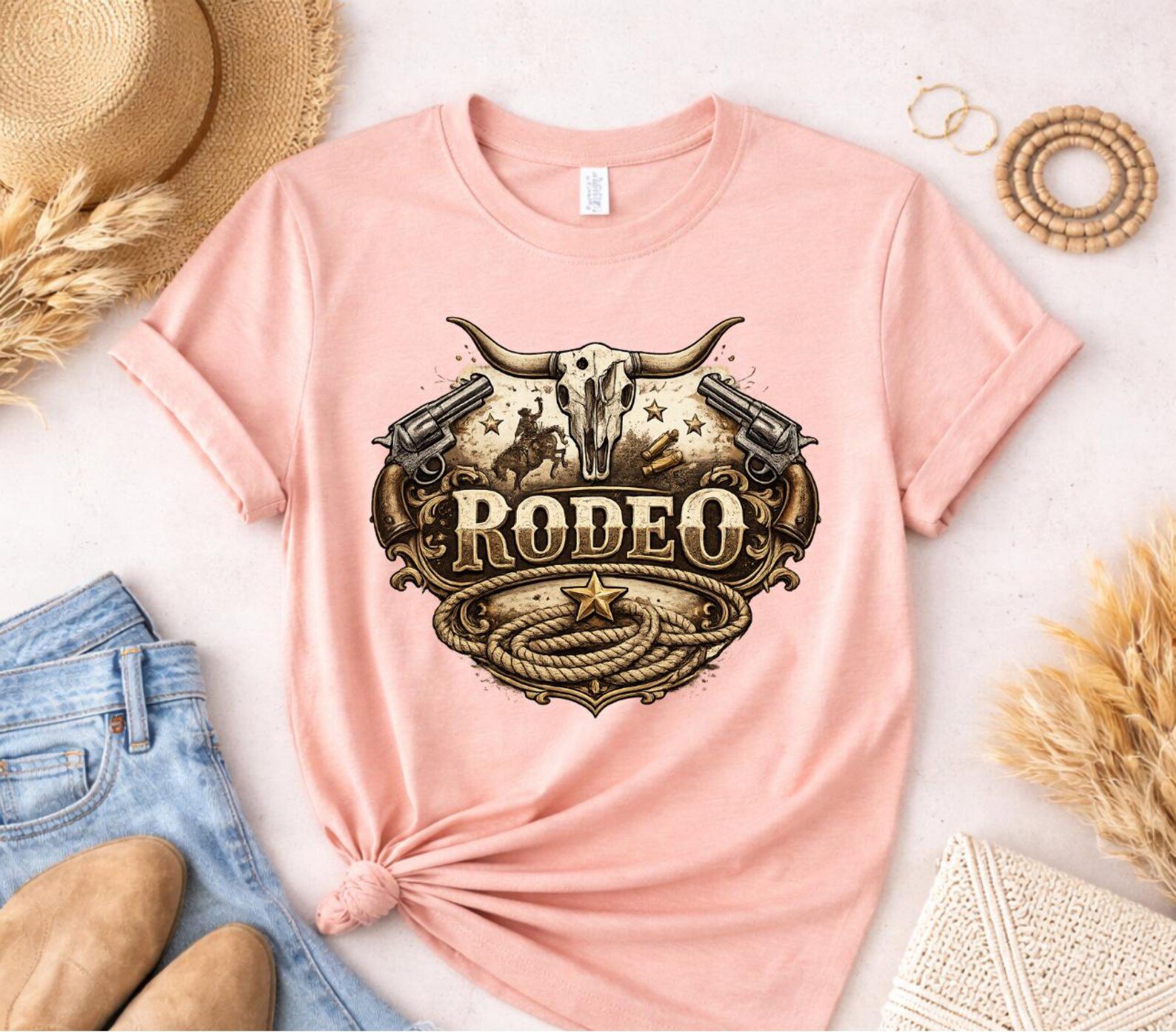 Rodeo Western Shirt, Cowgirl Crewneck, Vintage Rodeo Shirt, Western Longhorn Sweatshirt, Country Rodeo Outfit, Rodeo Matching Couple Tee 9