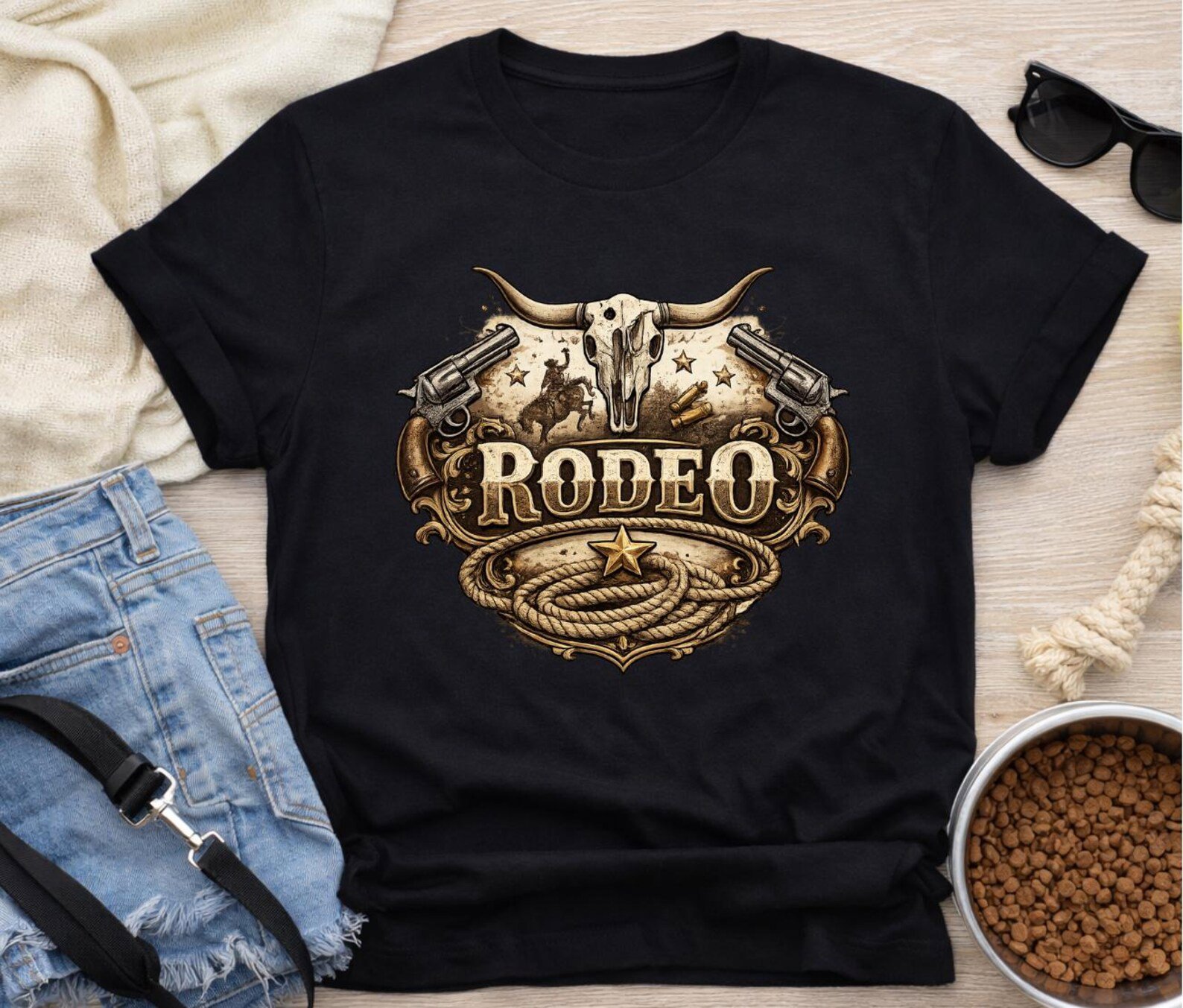 Rodeo Western Shirt, Cowgirl Crewneck, Vintage Rodeo Shirt, Western Longhorn Sweatshirt, Country Rodeo Outfit, Rodeo Matching Couple Tee 13