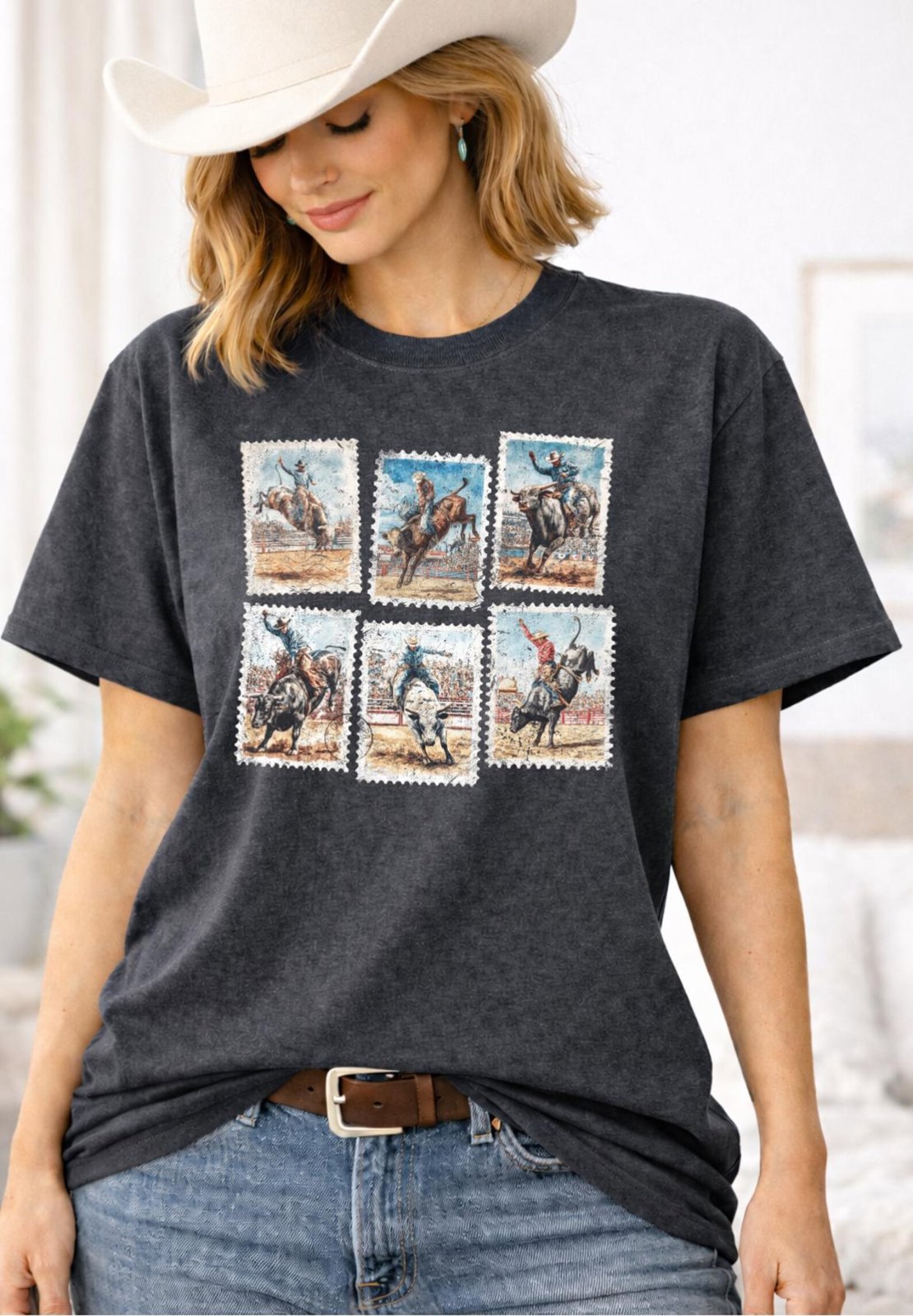 Western Unisex Rodeo Shirt, Cowboy Tee, Cowgirl outfit, Country Concert Outfit, Rodeo Western TShirt, Cowgirl Western Top 3