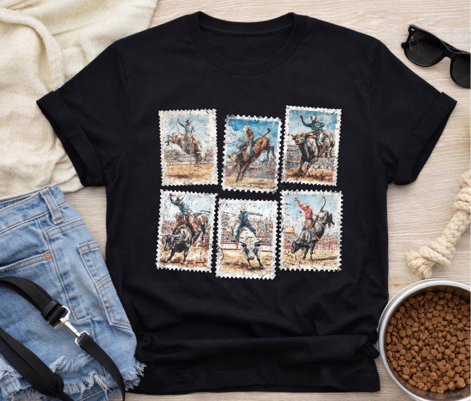 Western Unisex Rodeo Shirt, Cowboy Tee, Cowgirl outfit, Country Concert Outfit, Rodeo Western TShirt, Cowgirl Western Top 12