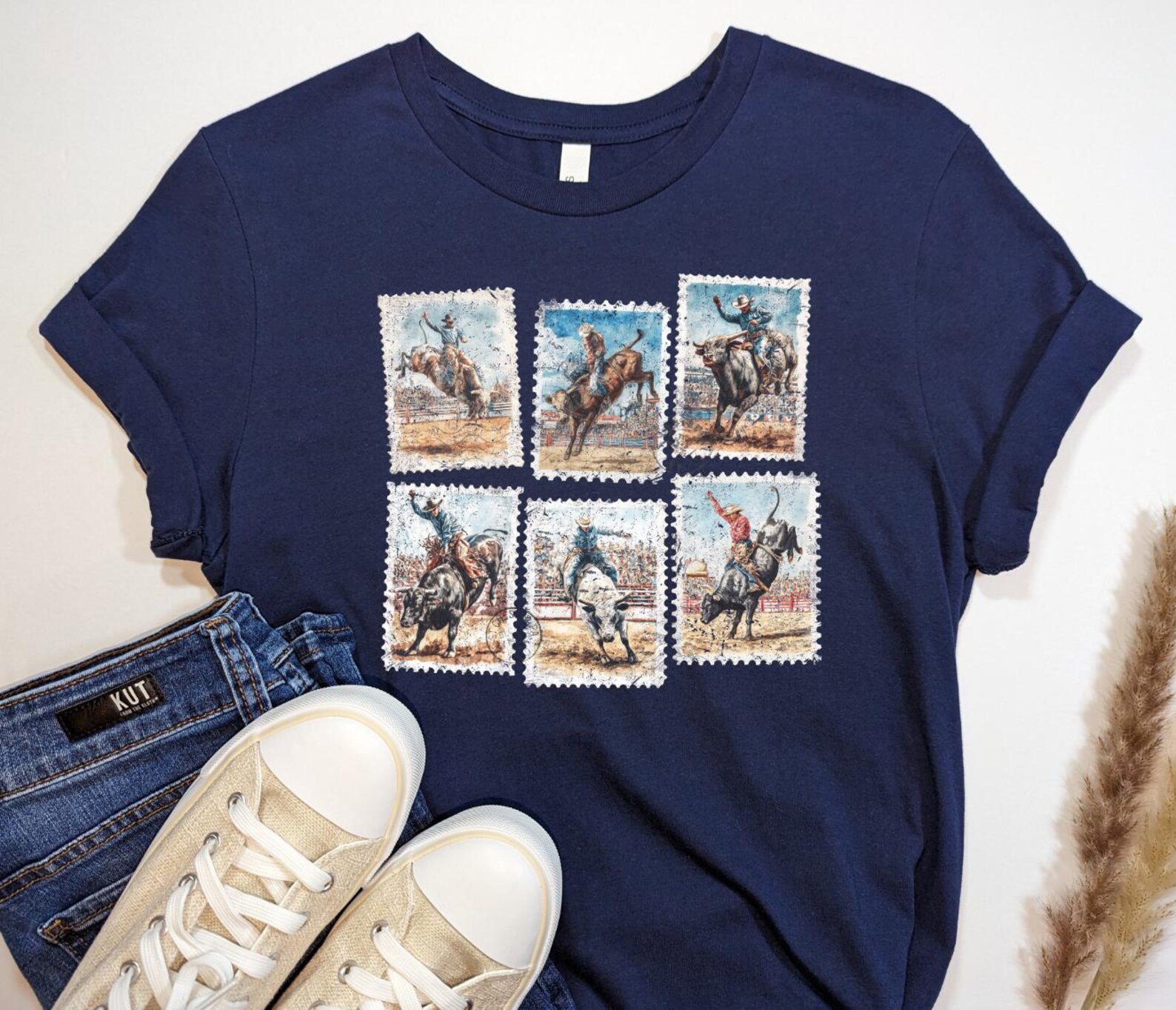 Western Unisex Rodeo Shirt, Cowboy Tee, Cowgirl outfit, Country Concert Outfit, Rodeo Western TShirt, Cowgirl Western Top 13