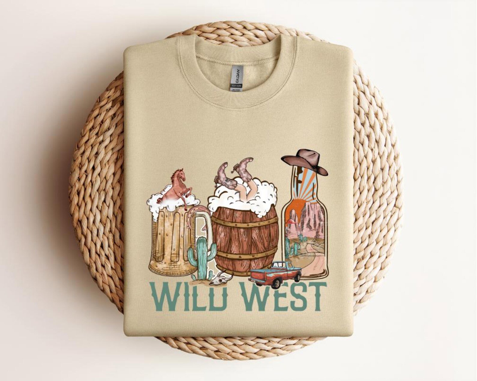Wild West Graphic Tee: Country Music Western Shirt 2