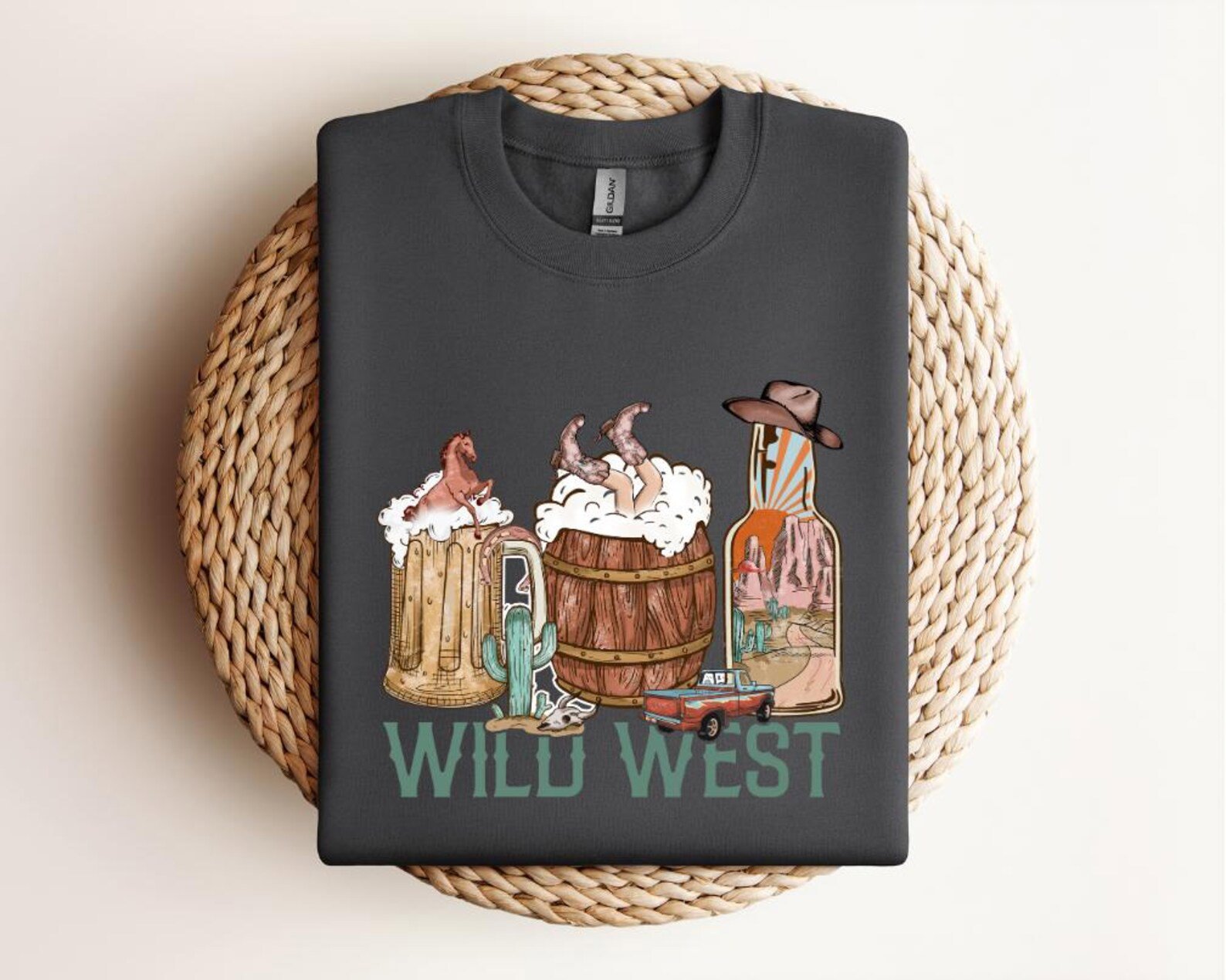 Wild West Graphic Tee: Country Music Western Shirt 3
