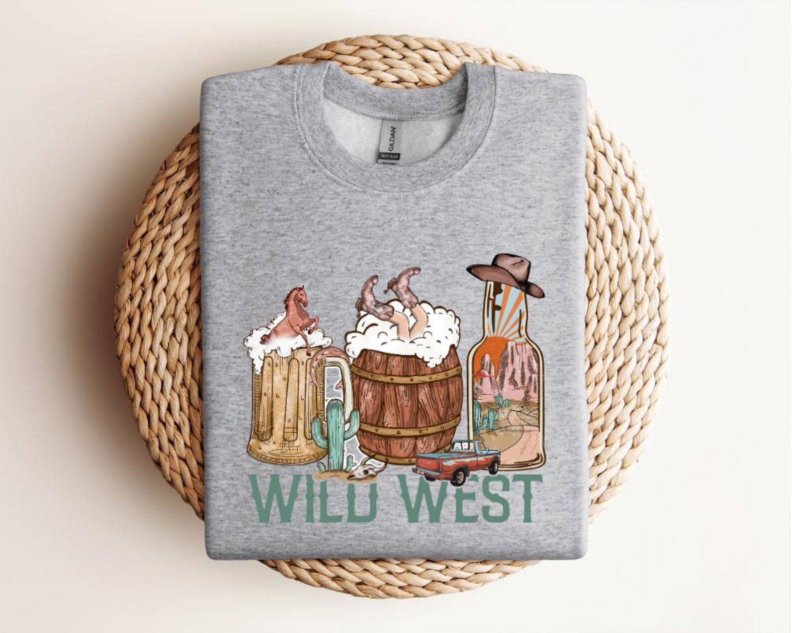 Wild West Graphic Tee: Country Music Western Shirt 4
