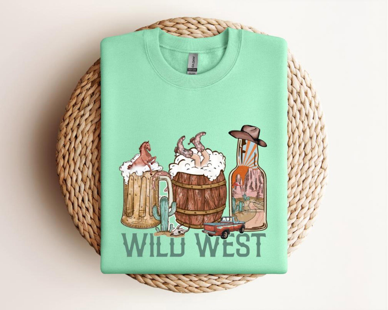 Wild West Graphic Tee: Country Music Western Shirt 6