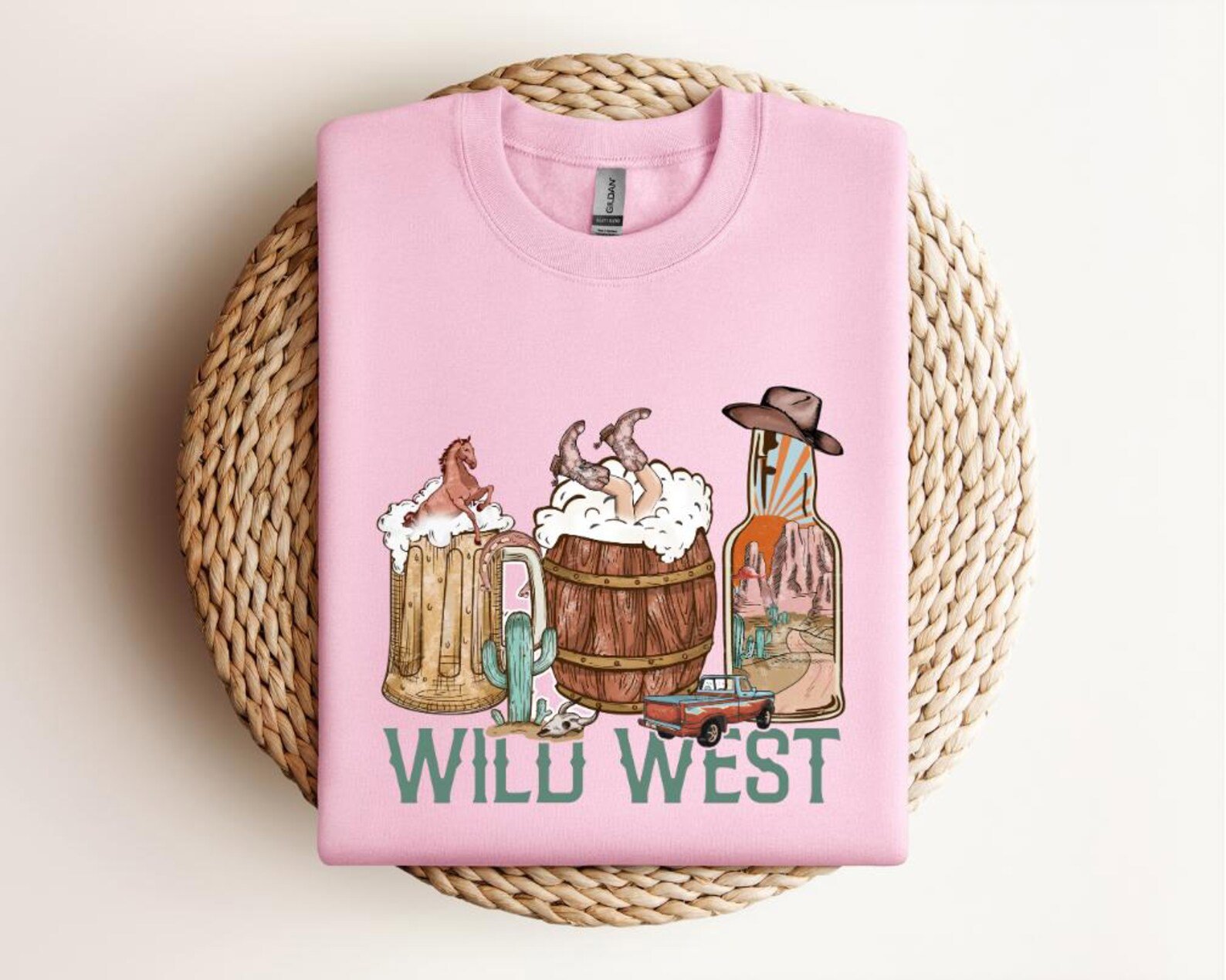 Wild West Graphic Tee: Country Music Western Shirt 5
