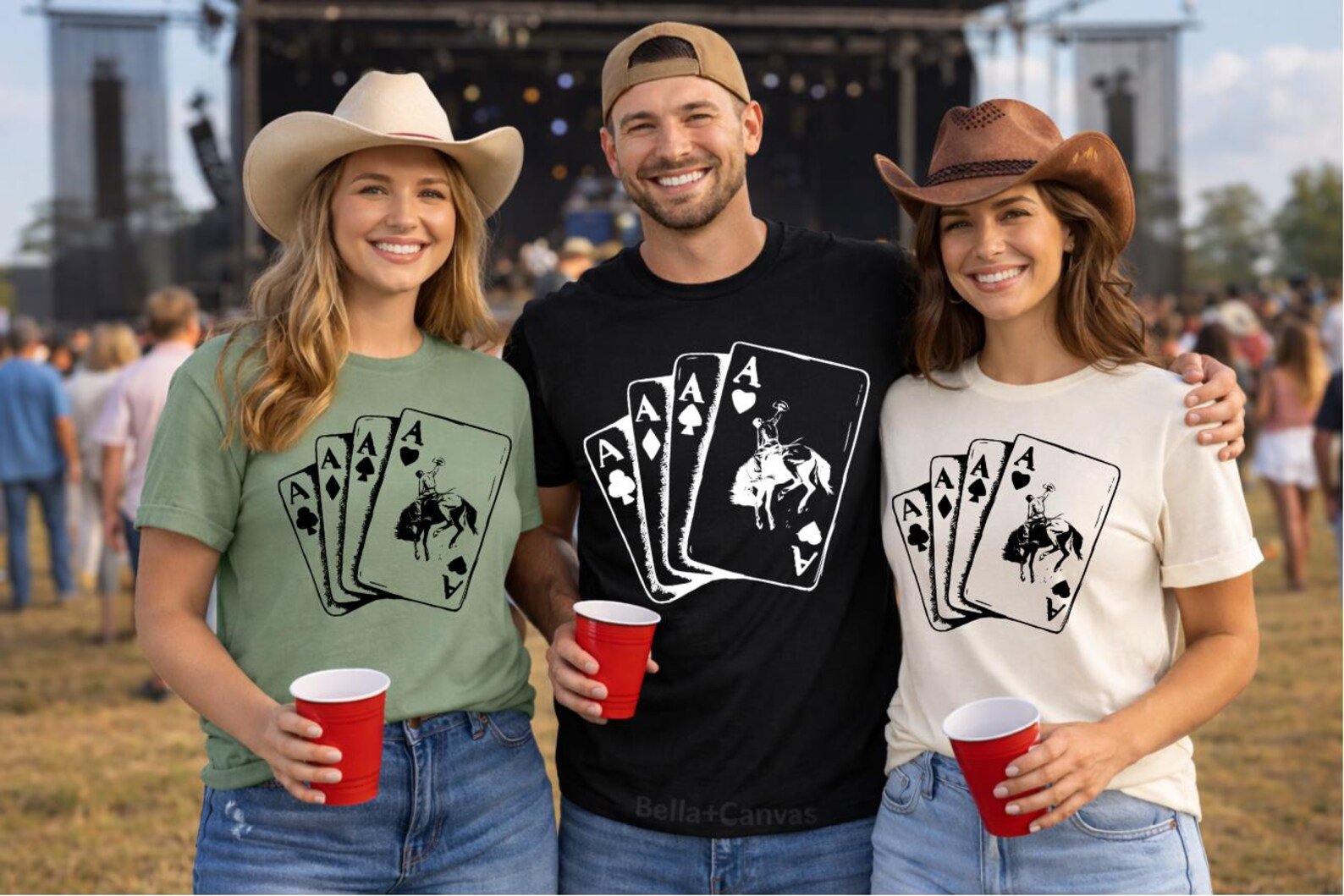 Western Cowboy Poker Shirt, Rodeo Playing Cards Tee, Cowgirl Rodeo Shirt, Country Concert Western TShirt, Cowgirl Gift, Ace Card Unisex Tee 8