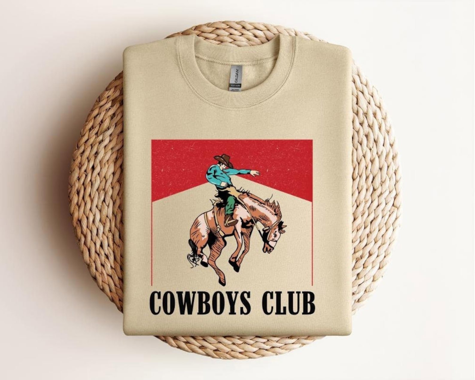 Cowboy Club Rodeo Sweatshirt: Wild West Graphic Tee 2