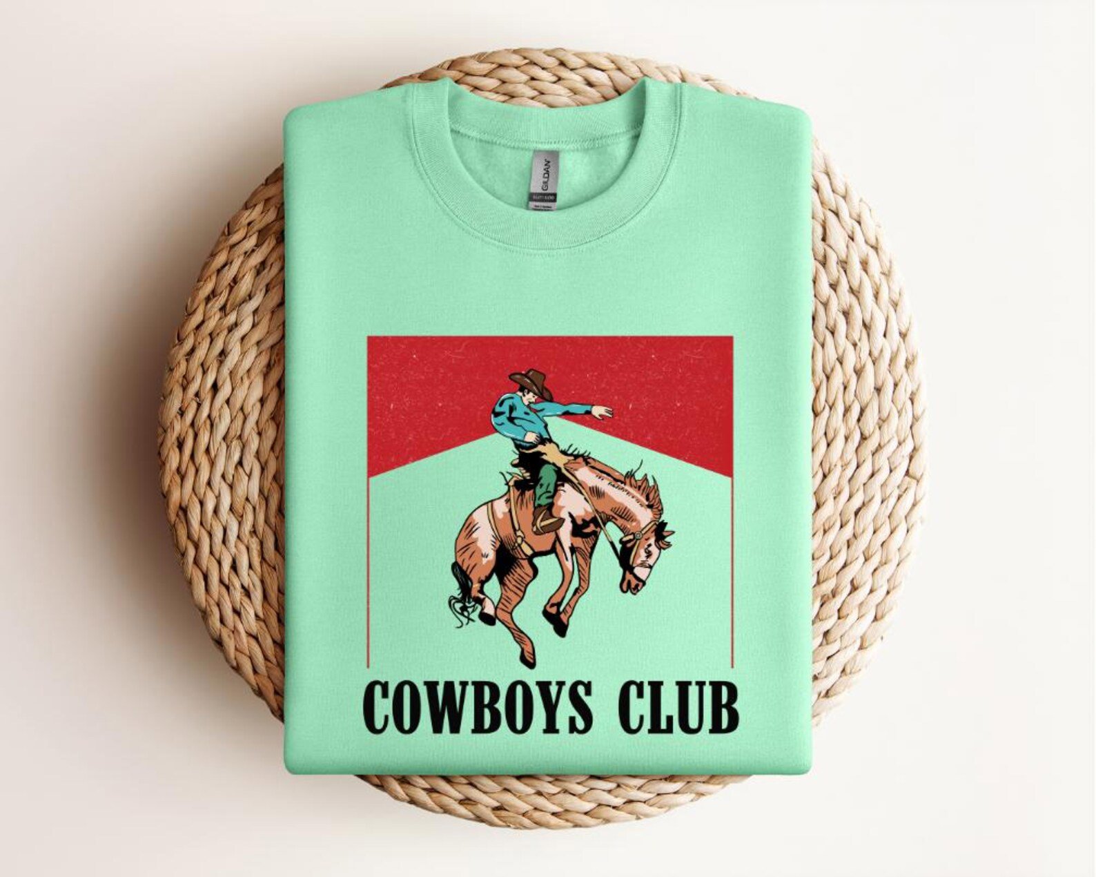 Cowboy Club Rodeo Sweatshirt: Wild West Graphic Tee 5