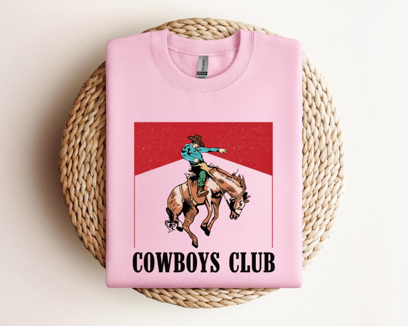 Cowboy Club Rodeo Sweatshirt: Wild West Graphic Tee 6
